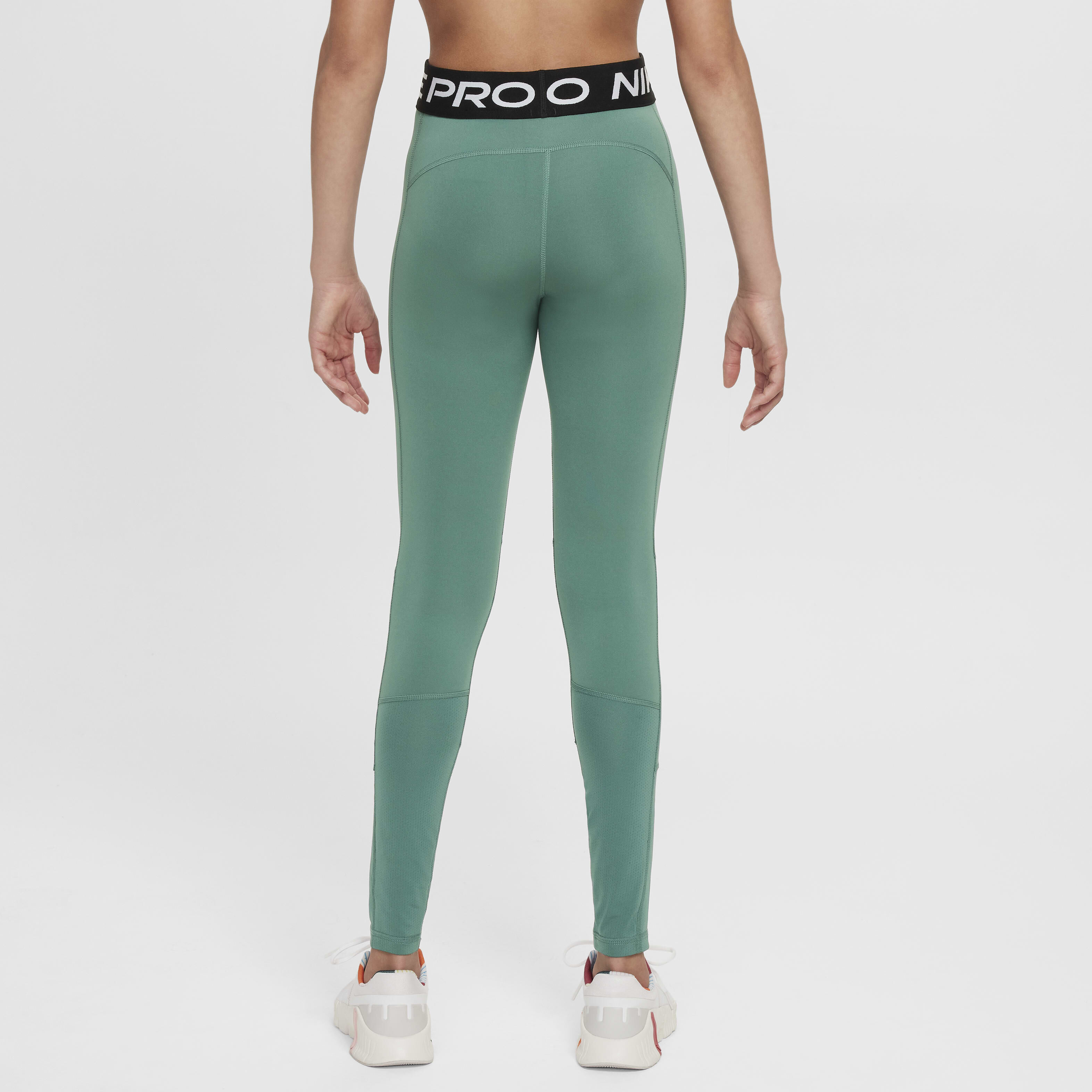 Nike pro intertwist leggings green top
