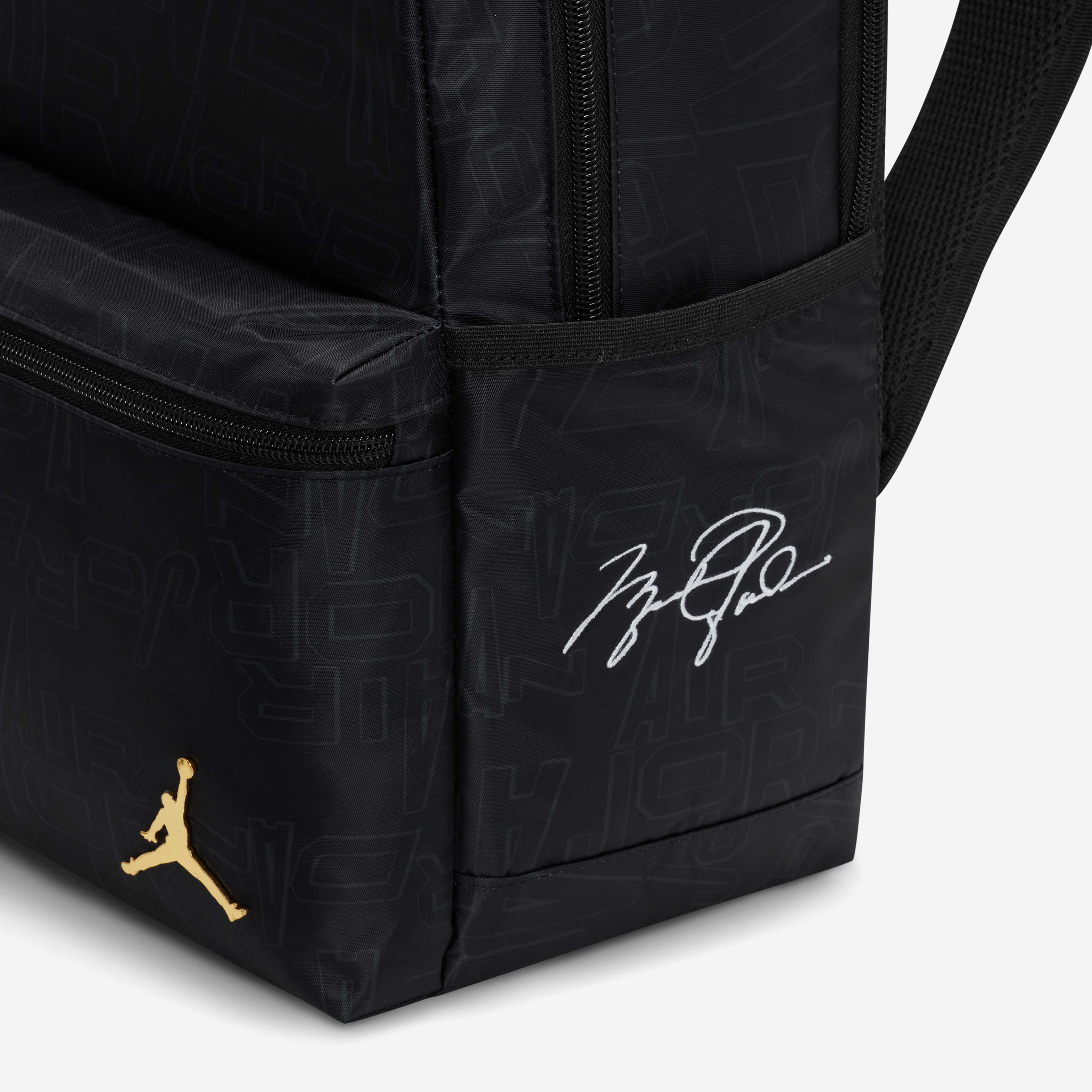Jordan Black and Gold Backpack image number 7