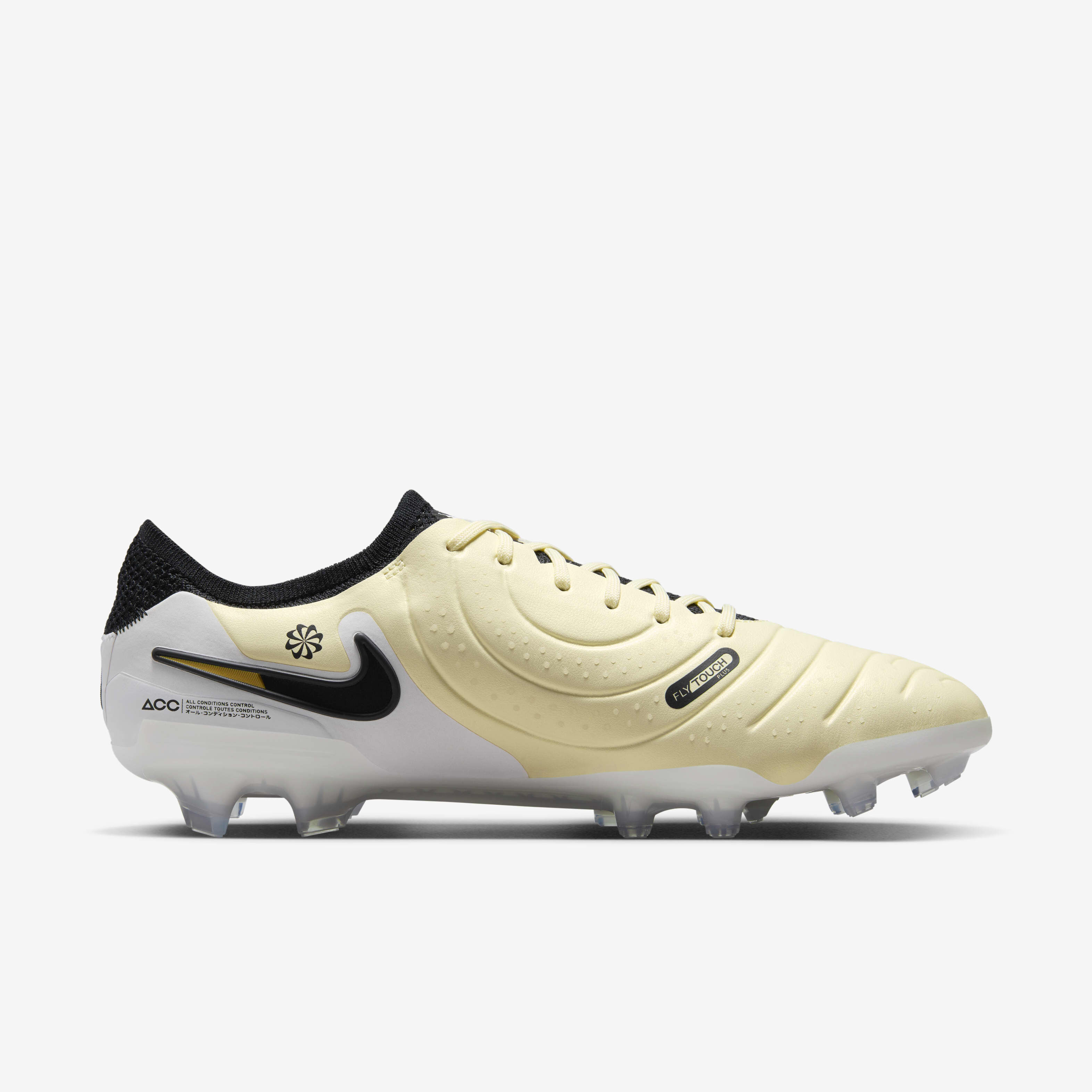 Buy Nike Tiempo Legend 10 Elite Firm Ground Low Top Football Boot Lemonade Metallic Gold Coin Black Nike Kuwait Official