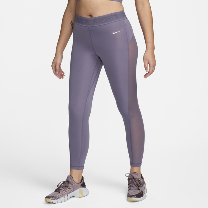 Buy Nike Pro Women's Mid-Rise 7/8 Mesh-Panelled Leggings