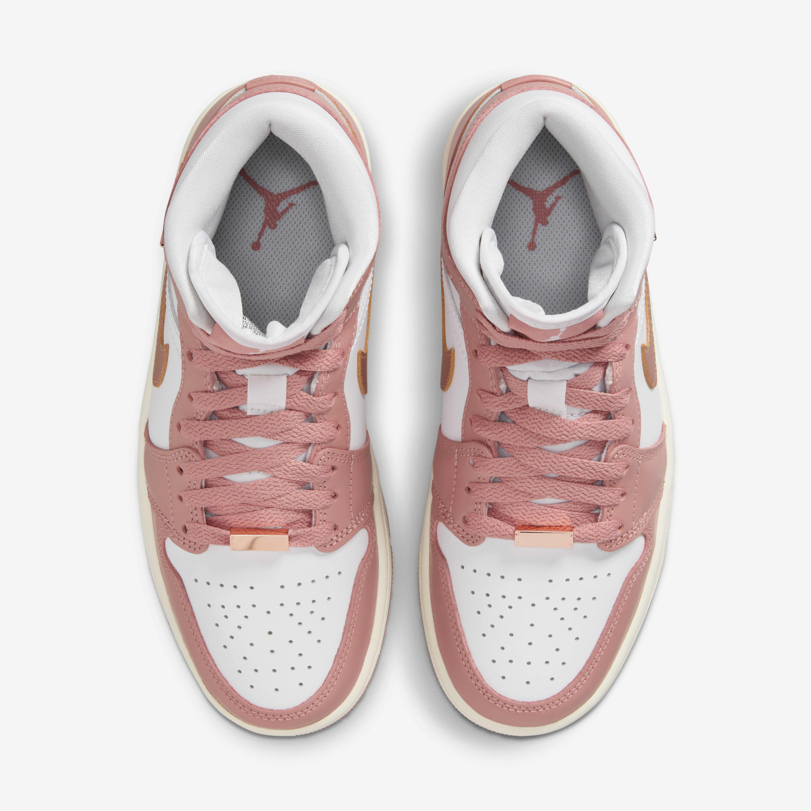 Buy Air Jordan 1 Mid SE Women's Shoes - Red Stardust/White