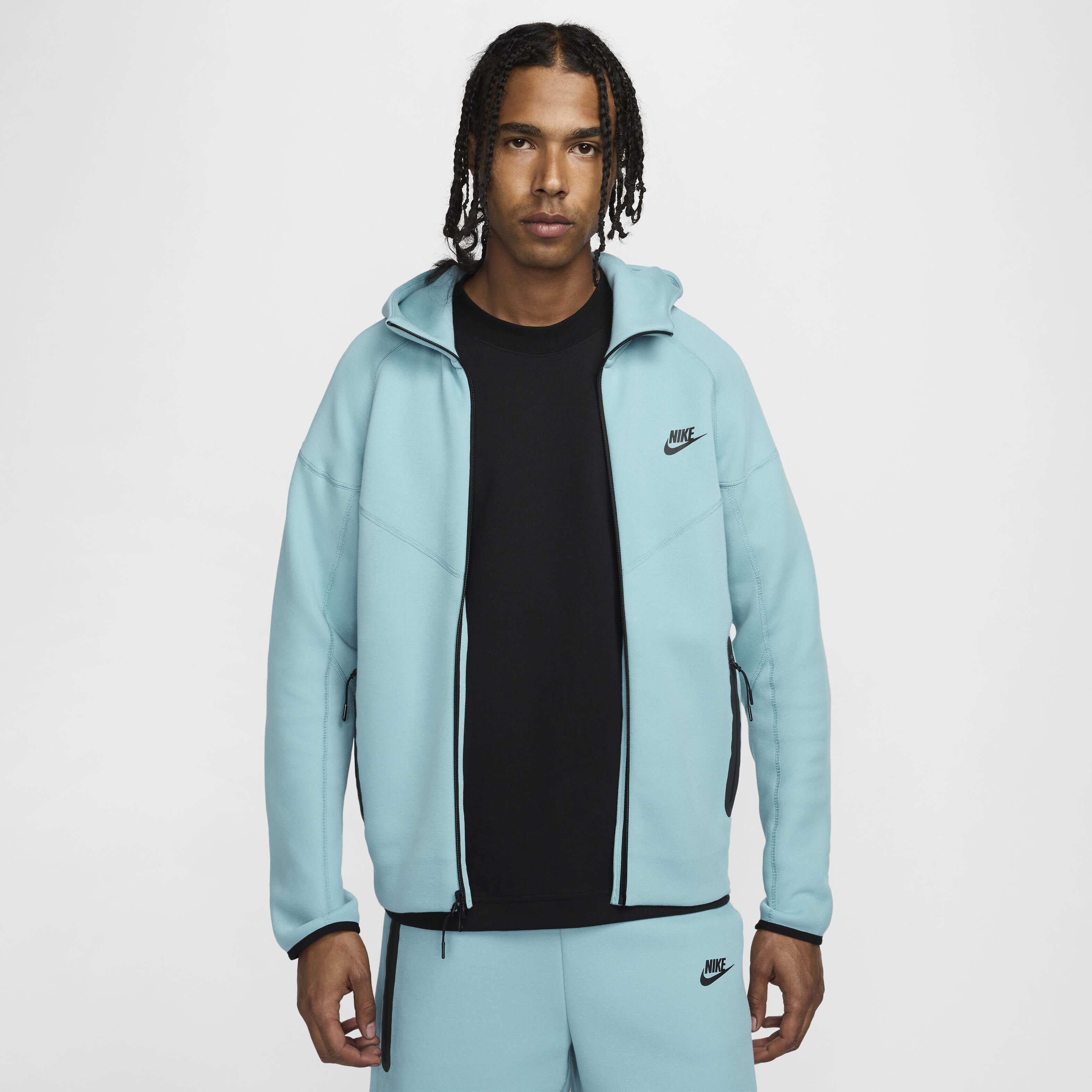 Nike blue tech fleece windrunner shop