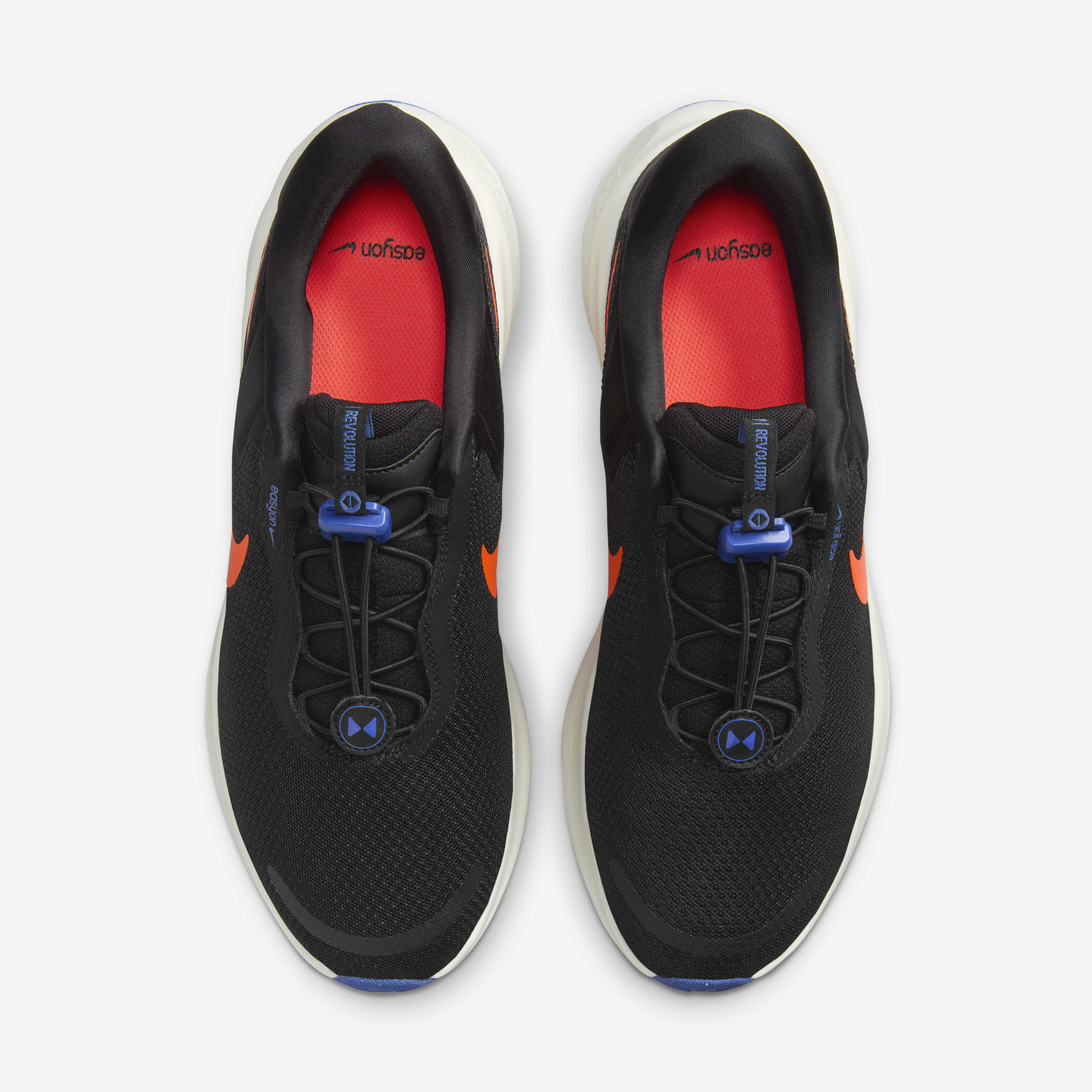 Buy Nike Revolution 7 EasyOn Men s Road Running Shoes Black Astronomy Blue Sail Hyper Crimson Nike Kuwait Official