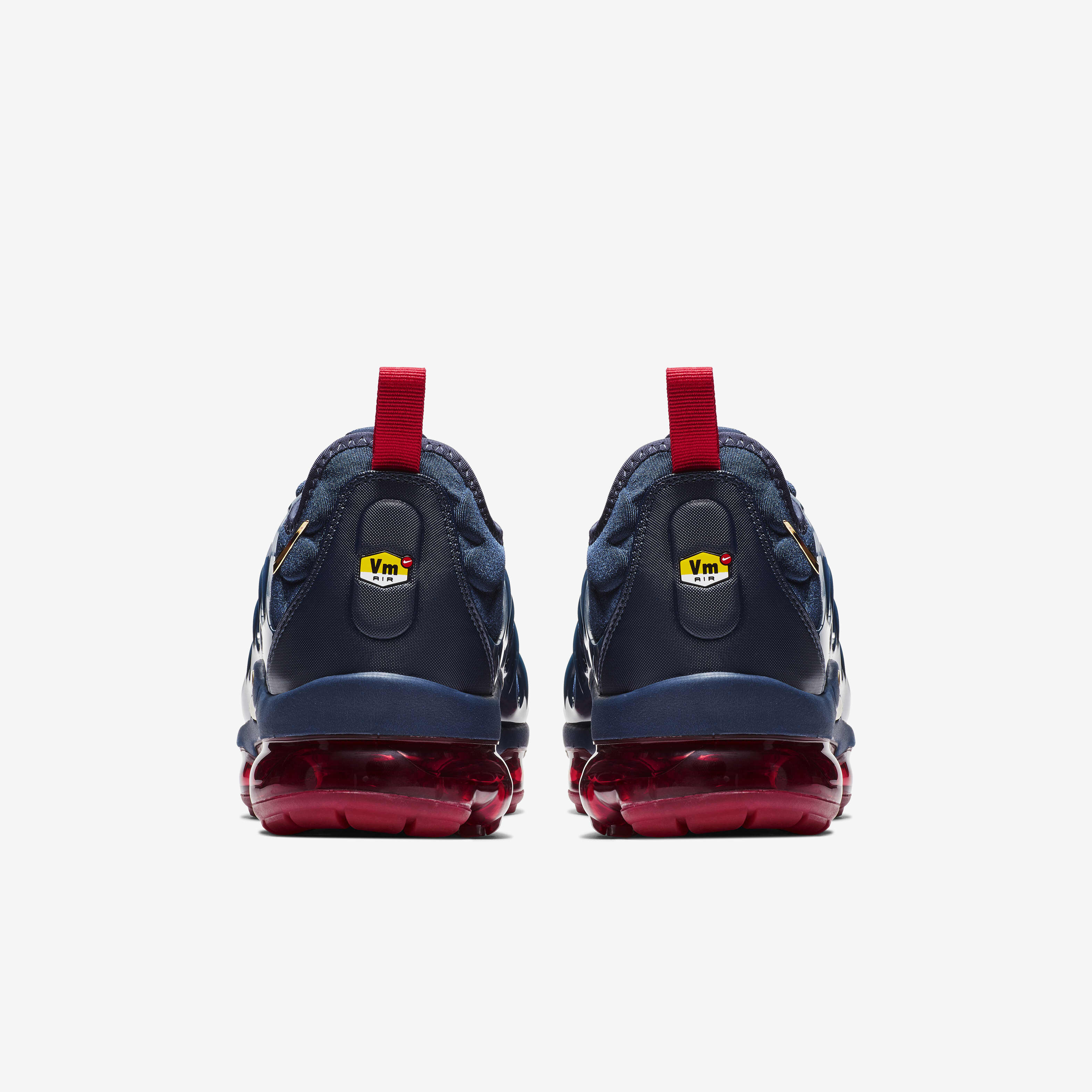 Buy Nike Air VaporMax Plus Men s Shoes Midnight Navy Black University Red Metallic Gold Nike Kuwait Official