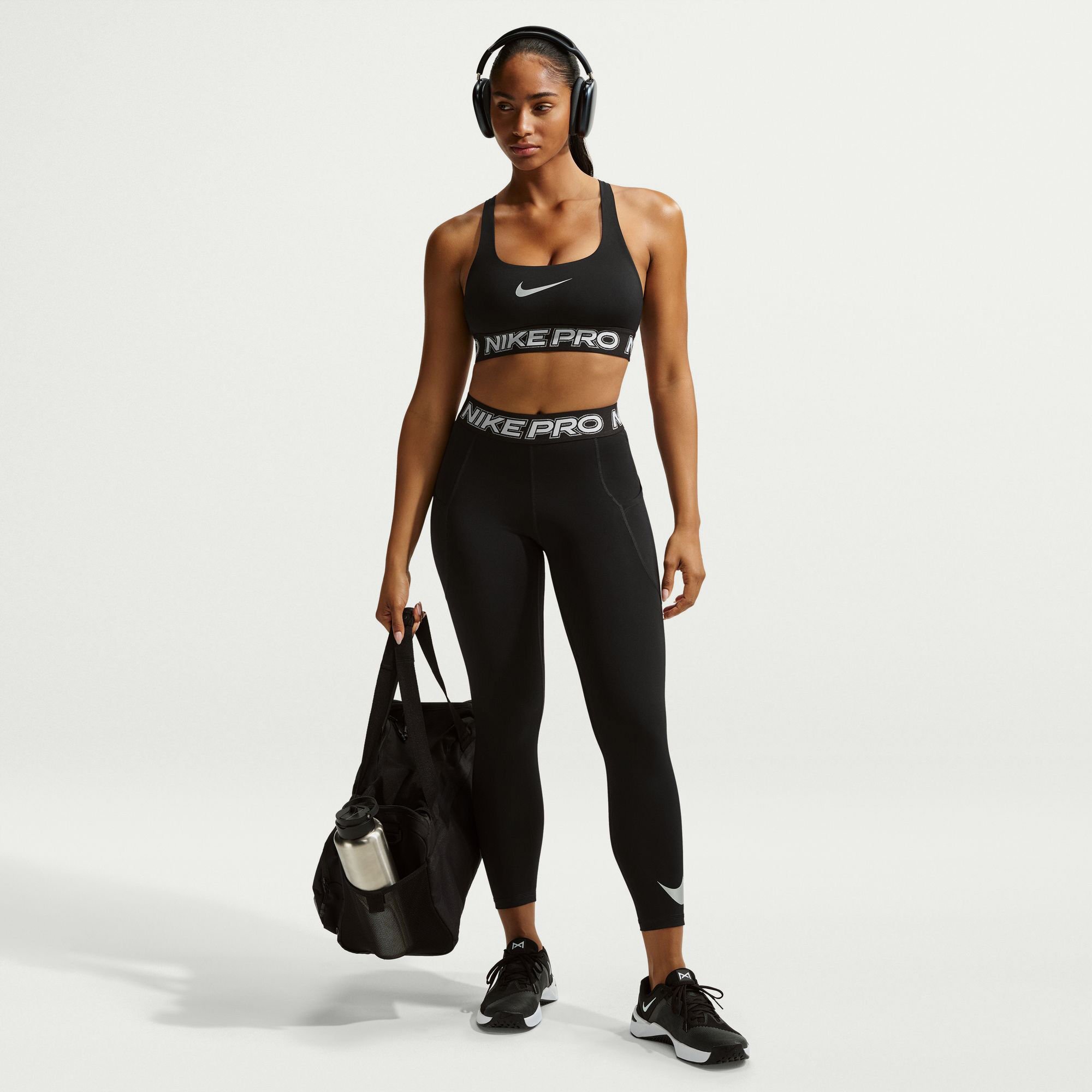 metallic nike sports bra
