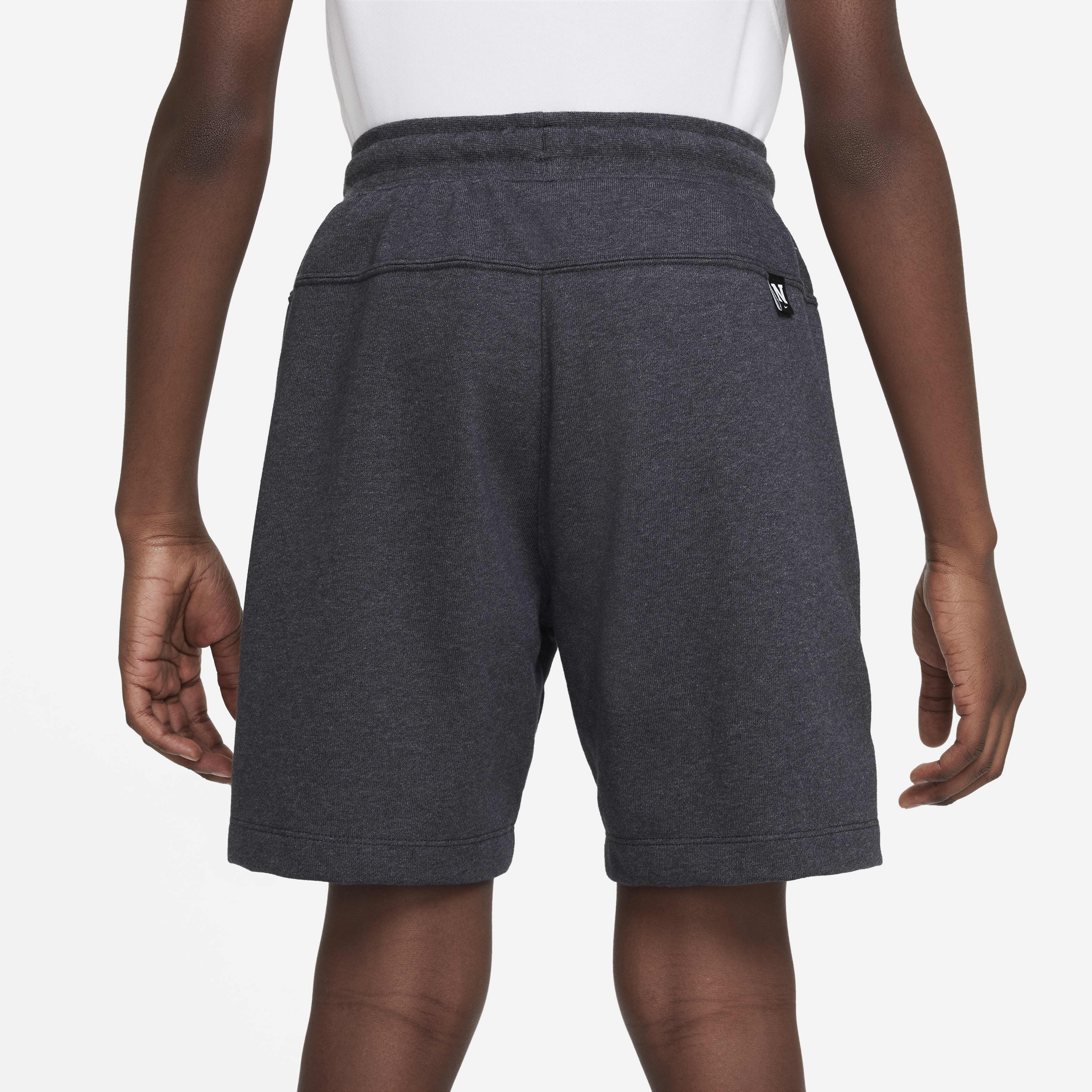 Buy Nike Dri FIT Athletics Older Kids Boys Fleece Training Shorts Black Heather White Nike Kuwait Official