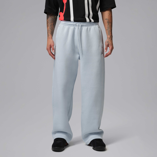Trousers & Tights-JRDN, Jordan Brooklyn Fleece, Men's Oversized Open-Hem Trousers