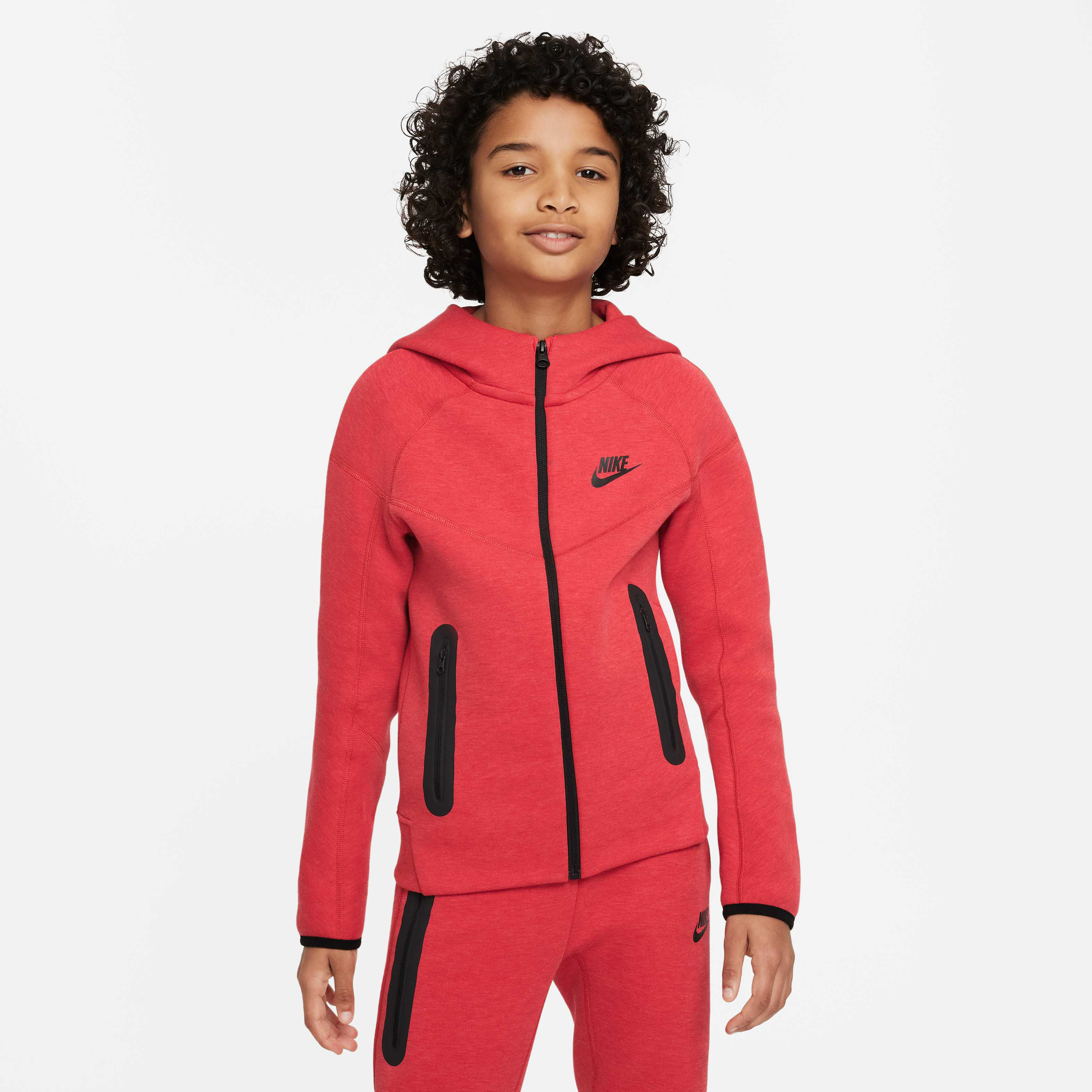 nike hybrid full zip fleece hoodie junior