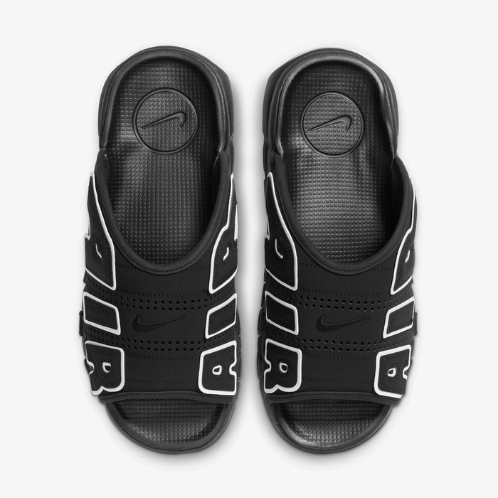 Buy Nike Air More Uptempo Men's Slides - Black/Black/Clear/White Buy Nike Air More Uptempo Men's Slides - Black/Black/Clear/White