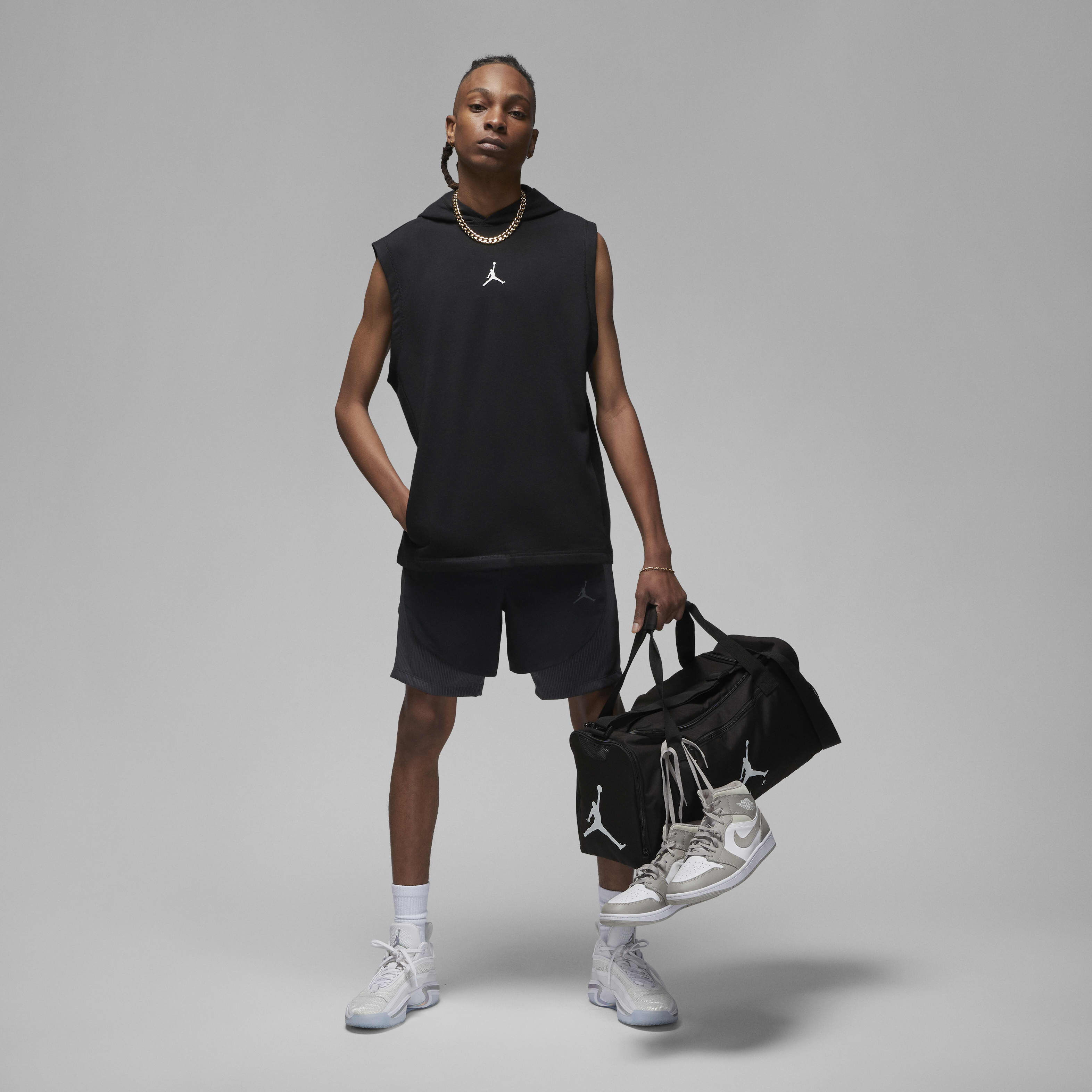 Buy Jordan Dri FIT Sport Men s Fleece Sleeveless Hoodie Nike Kuwait Official