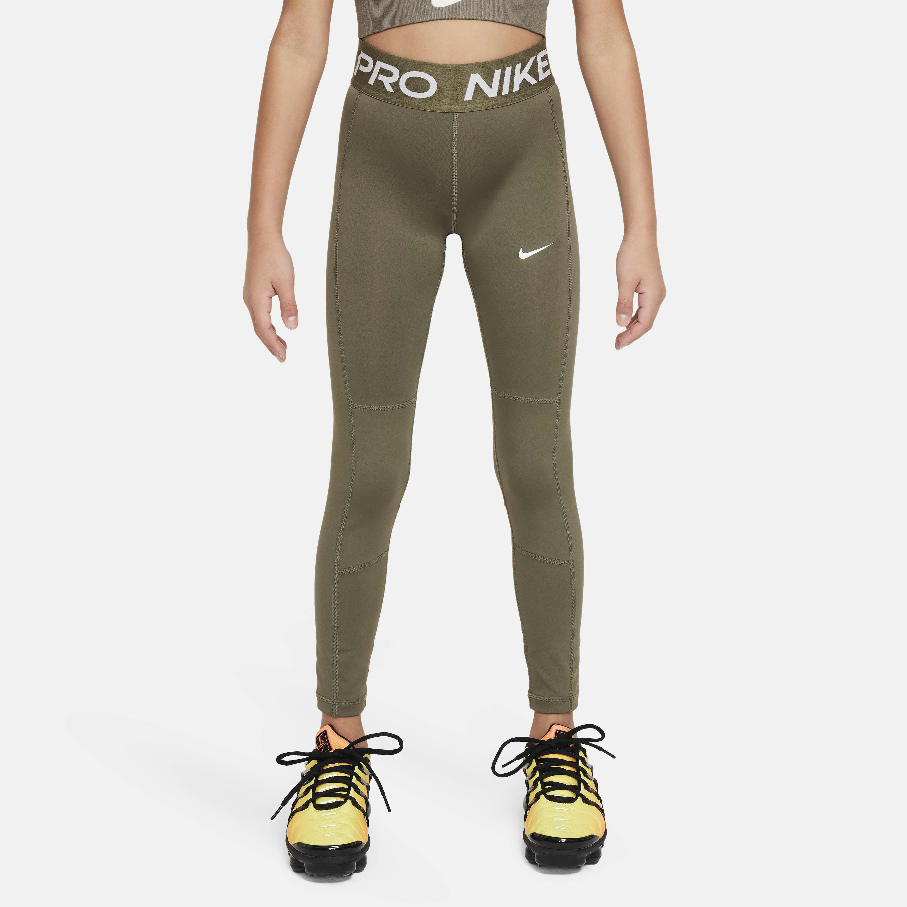 Khaki nike pro leggings best sale
