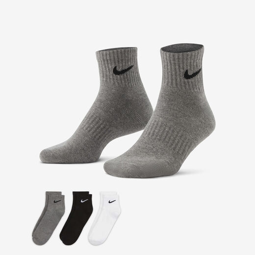 Men's Socks-Nike, Nike Everyday Cushioned, Training Ankle Socks (3 Pairs)
