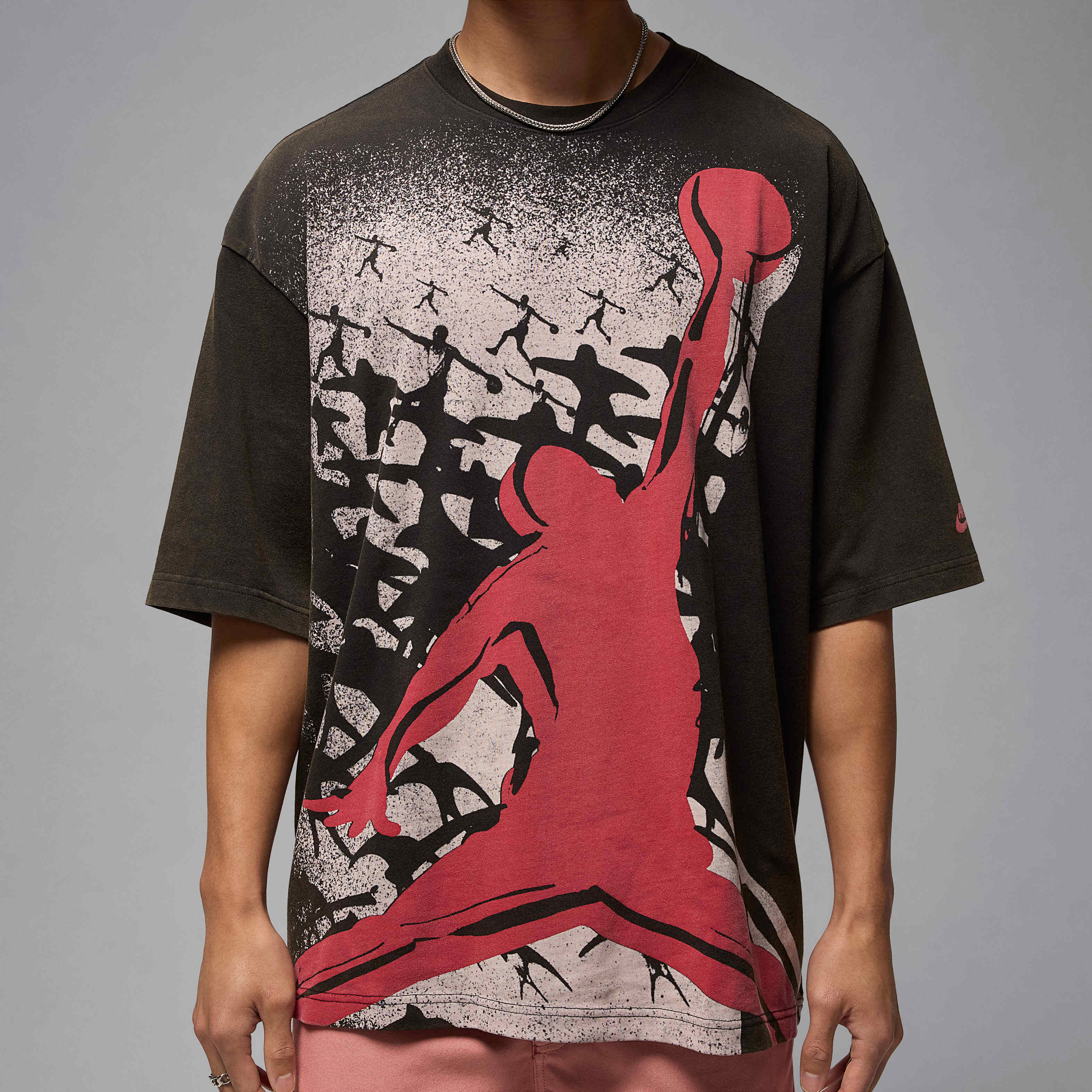 ★Nike★ Jordan Seoul T-Shirt M Black HQ0390010 HQ0390-010 Air Jordan Seoul City T-shirt Asia Sizing 'Black Red' DX5598-010