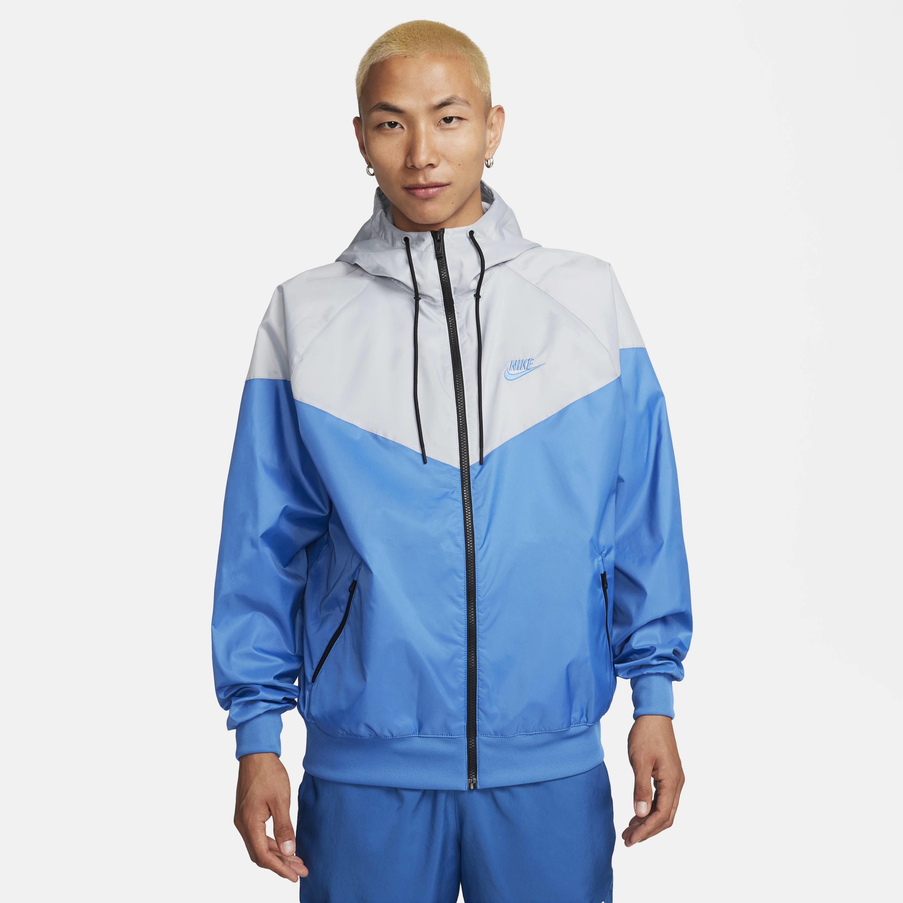 Green blue and white nike windbreaker discount