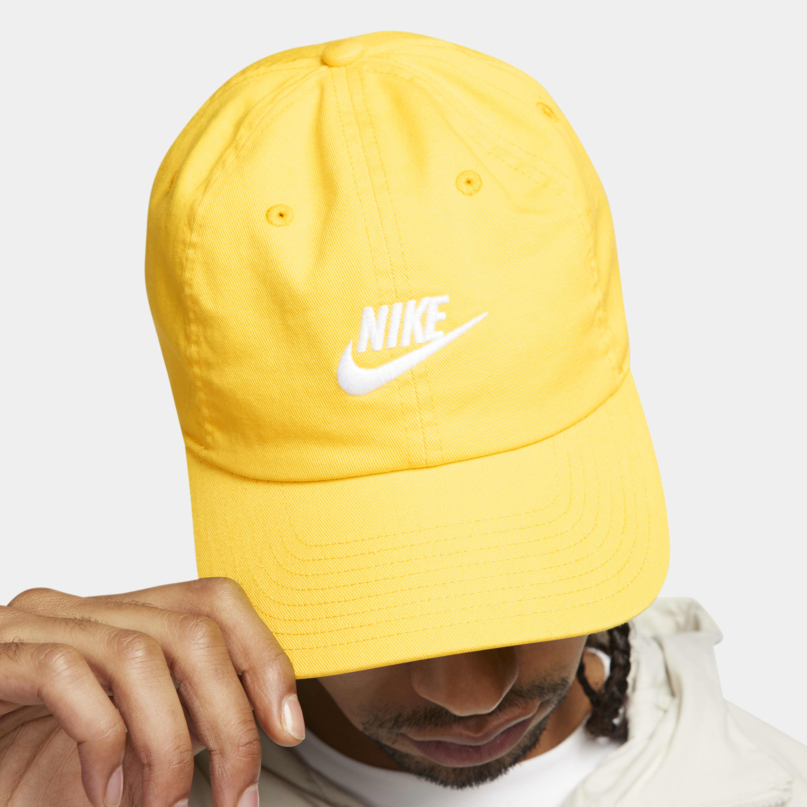 Buy Nike Club Unstructured Futura Wash Cap Lightning White Nike Kuwait Official
