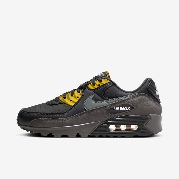 Buy Nike Air Max 90 Men's Shoes Black/Bronzine/Blue Tint/Medium