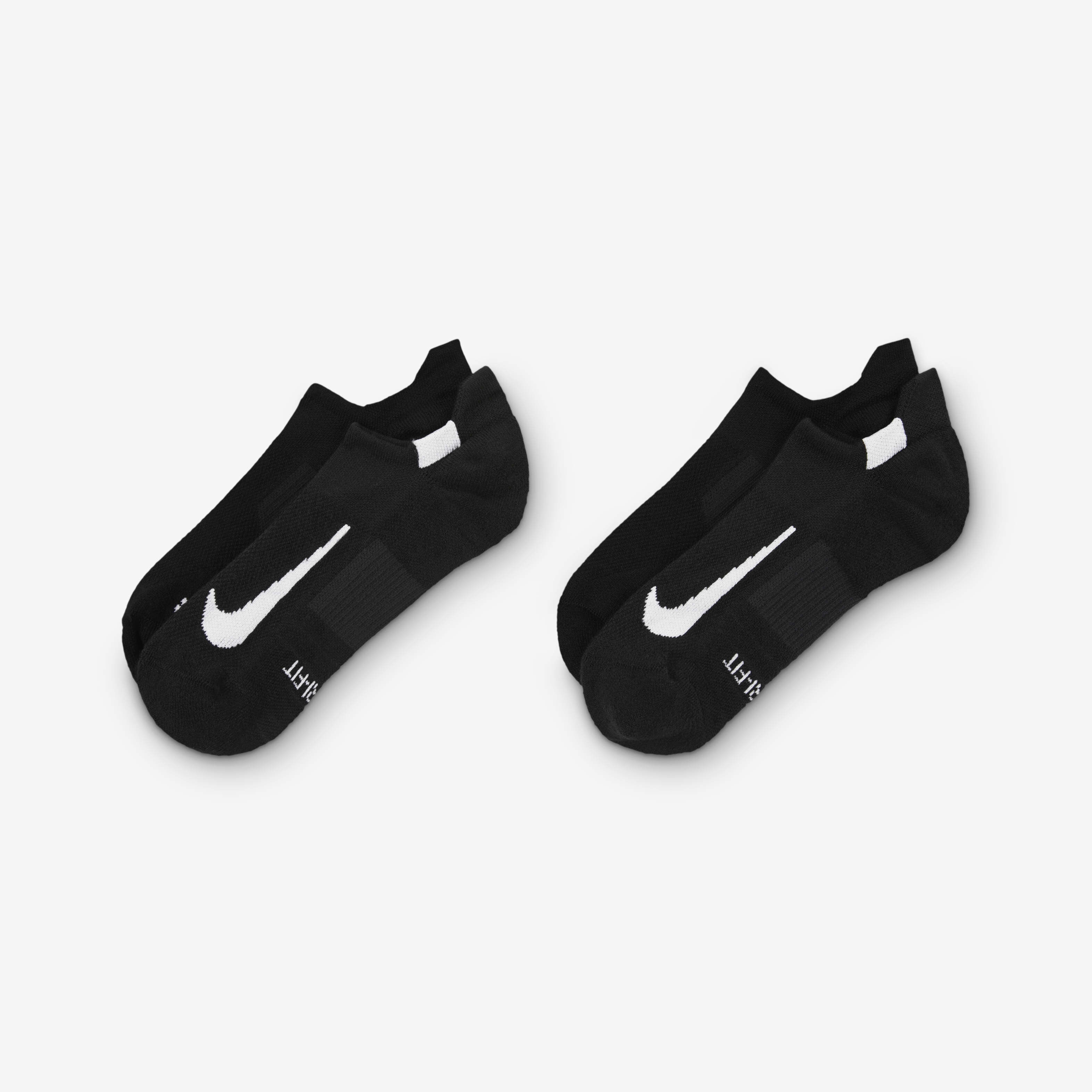 Buy Nike Multiplier Running No Show Socks 2 Pairs Black White Nike Kuwait Official