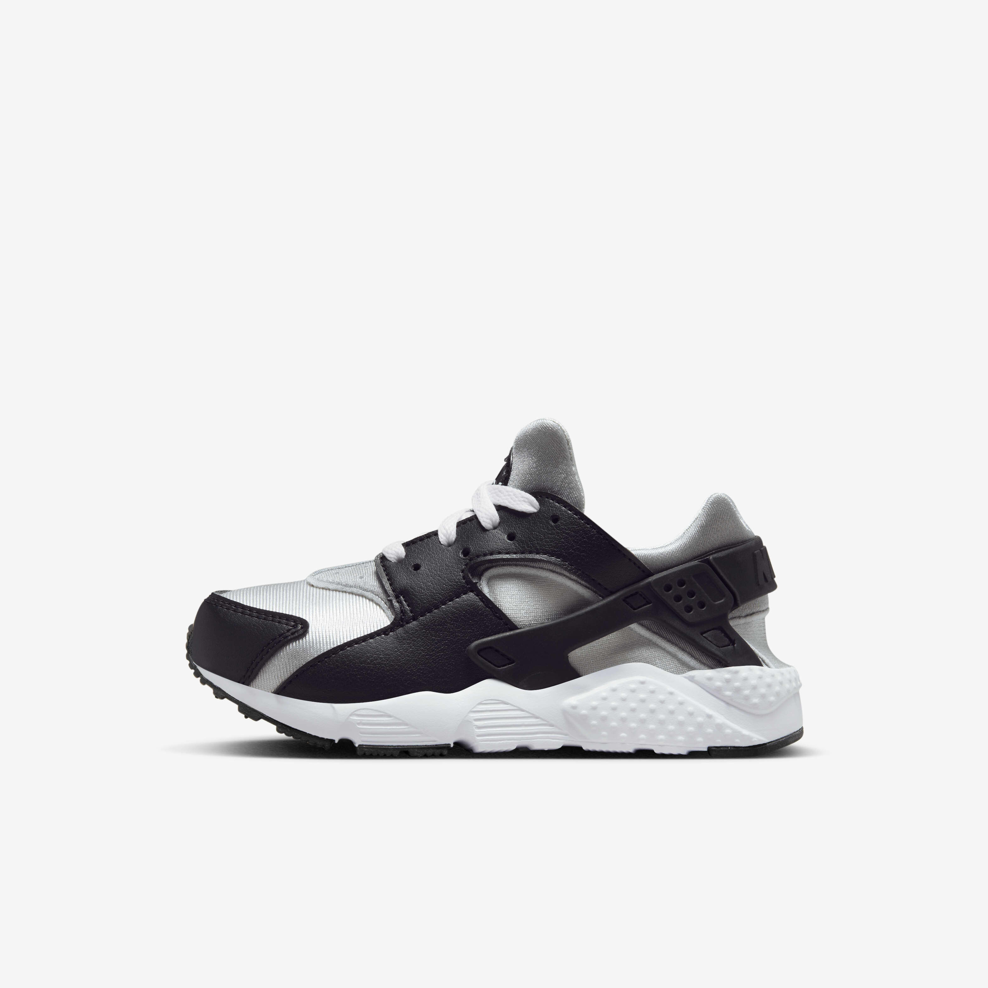 nike huarache black and white kids