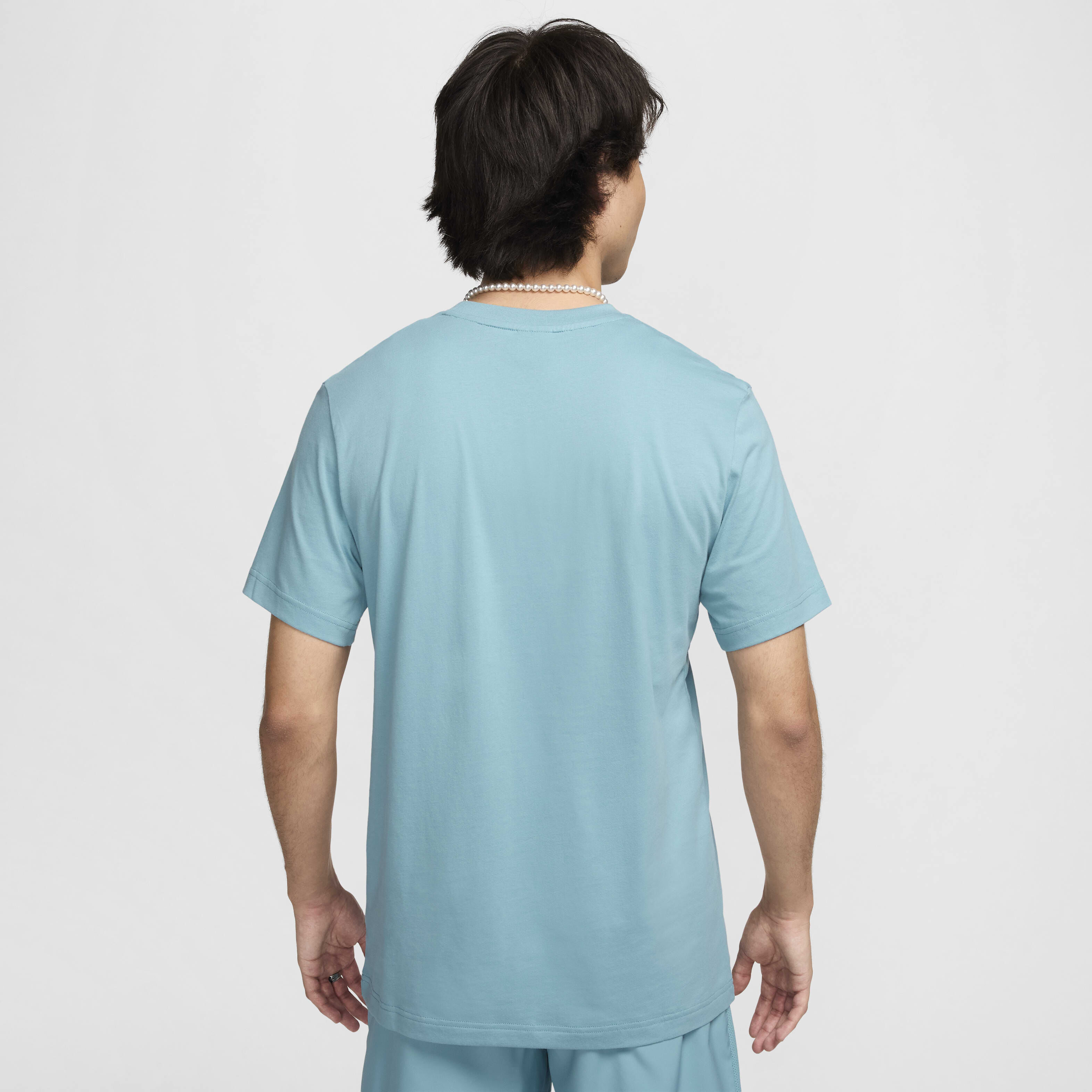 ★ Nike★ Sportswear T-shirt M Denim Turquoise HJ0733464 HJ Nike Sportswear Futura T Shirt Denim Turquoise | Mainline