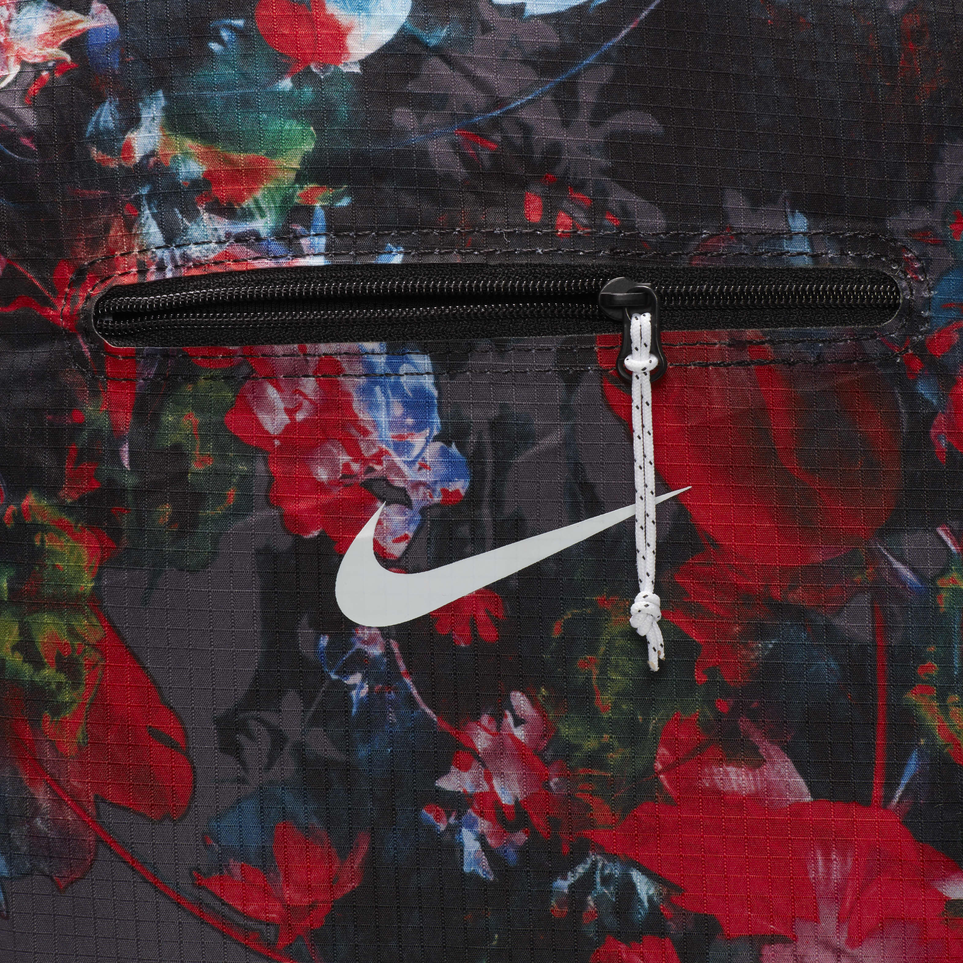 Buy Nike Printed Stash Backpack (17L) - Black/Black/White