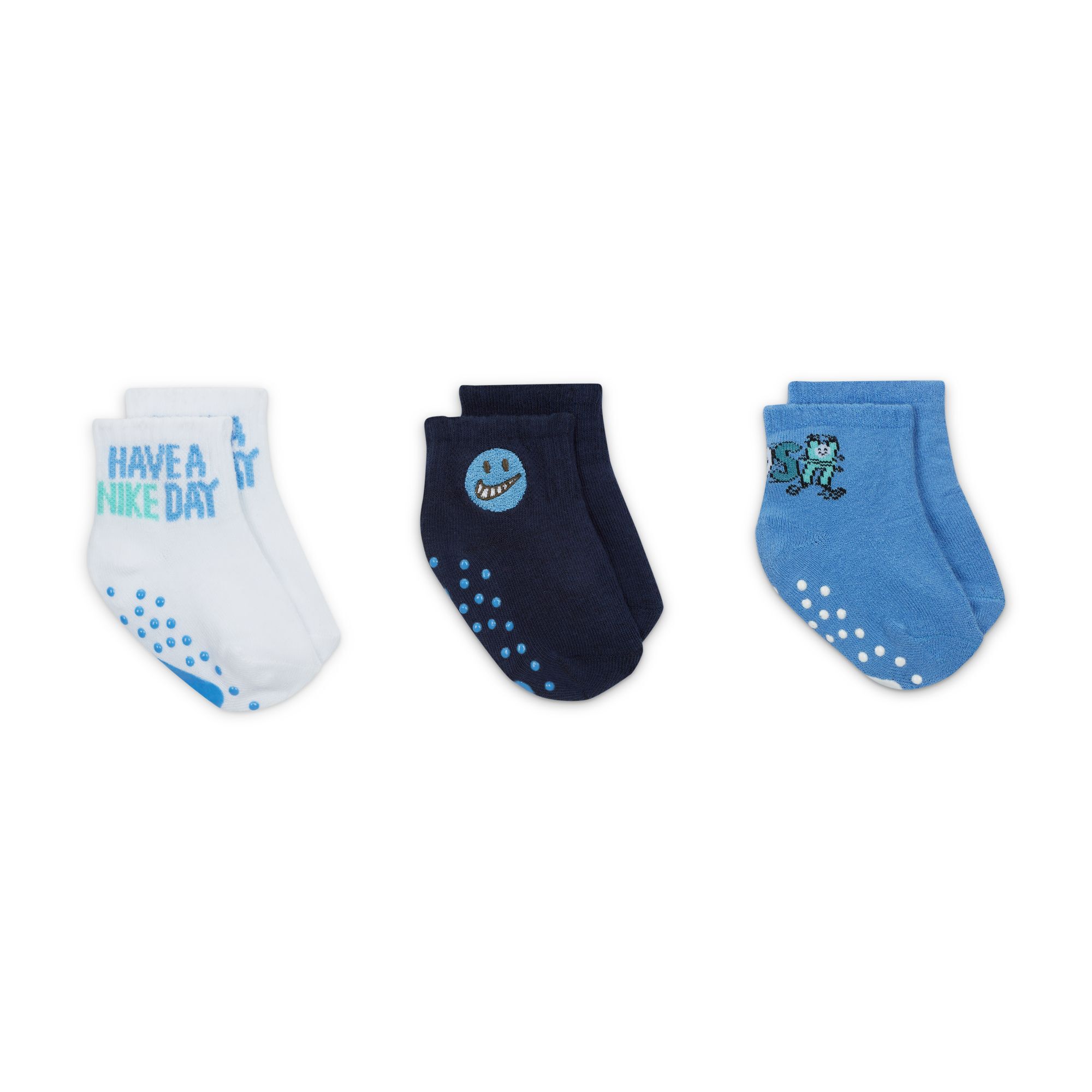 Nike "Art of Play" Gripper Ankle Socks (3 Pairs) image number 2