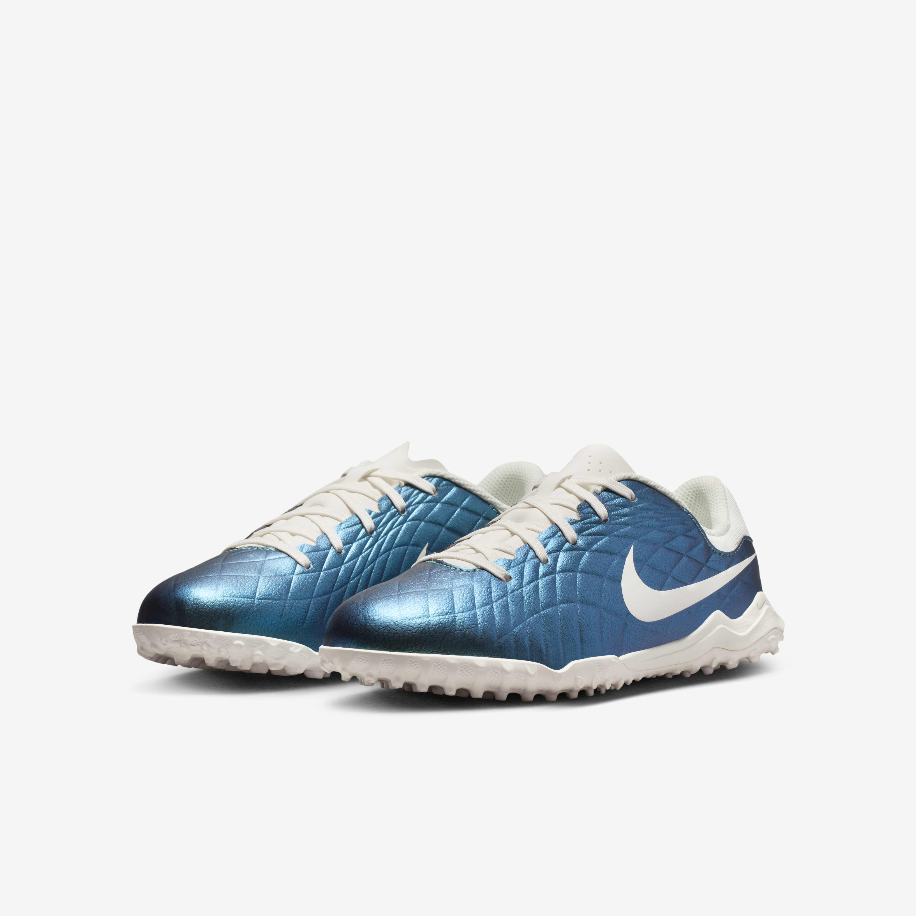Buy Nike Jr. Tiempo Emerald Legend 10 Academy Younger Older Kids TF Low Top Football Shoes Dark Atomic Teal Sail Nike Kuwait Official
