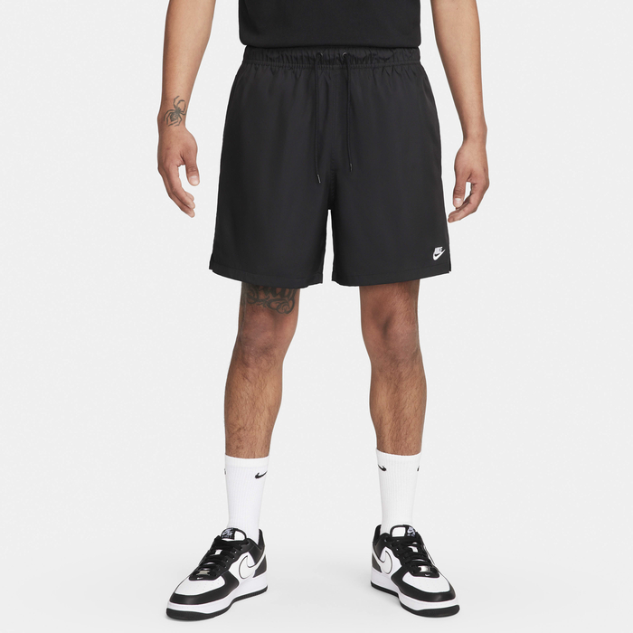 Buy Nike Club Men's Woven Flow Shorts Black/White Nike Kuwait