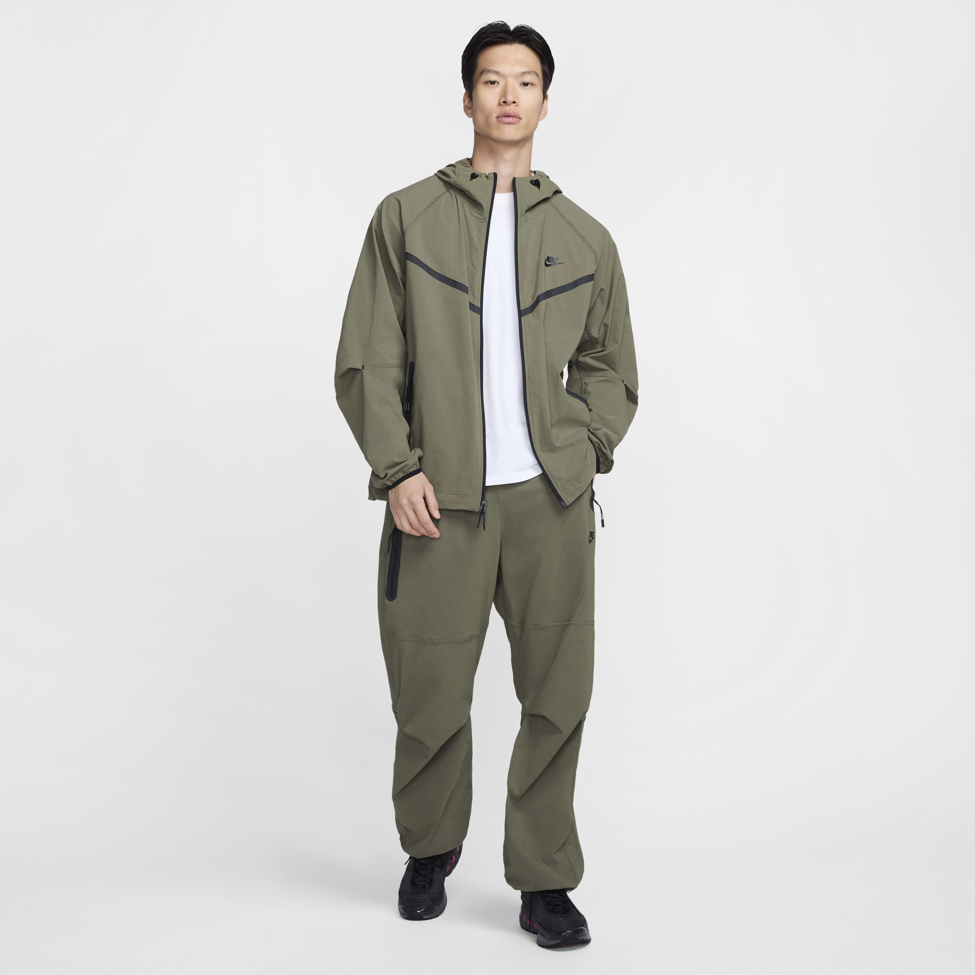 Buy Nike Tech Men's Woven Jacket - Medium Olive/Medium Olive