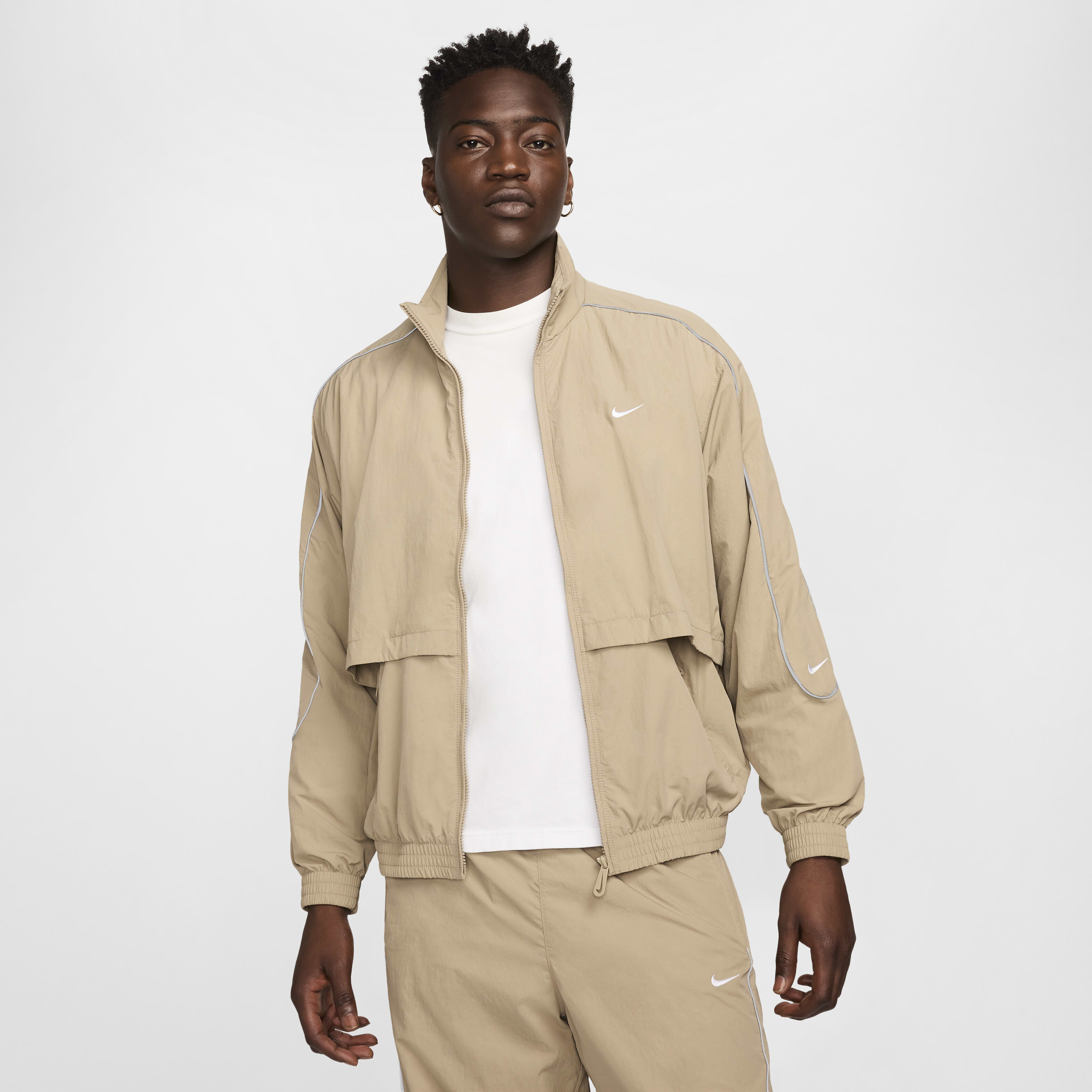 Khaki nike coat on sale