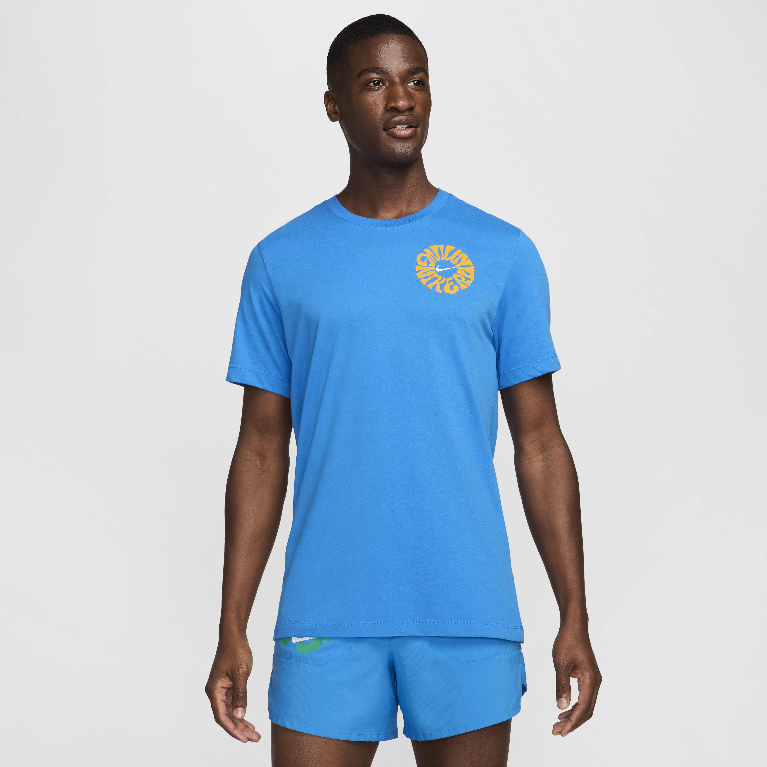 Buy Nike Men's Dri-FIT Running T-Shirt Light Photo Blue Nike