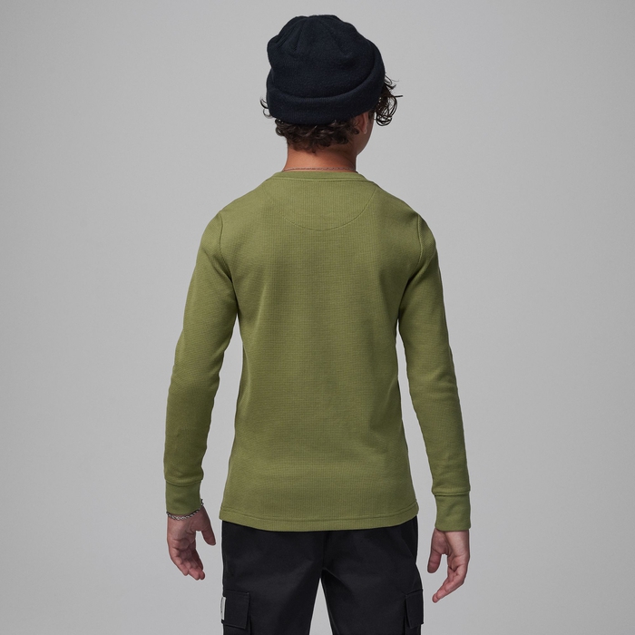 Jordan MJ Essentials Waffle Knit Long Sleeve Tee image number 3 Jordan MJ Essentials Waffle Knit Long Sleeve Tee image number 3