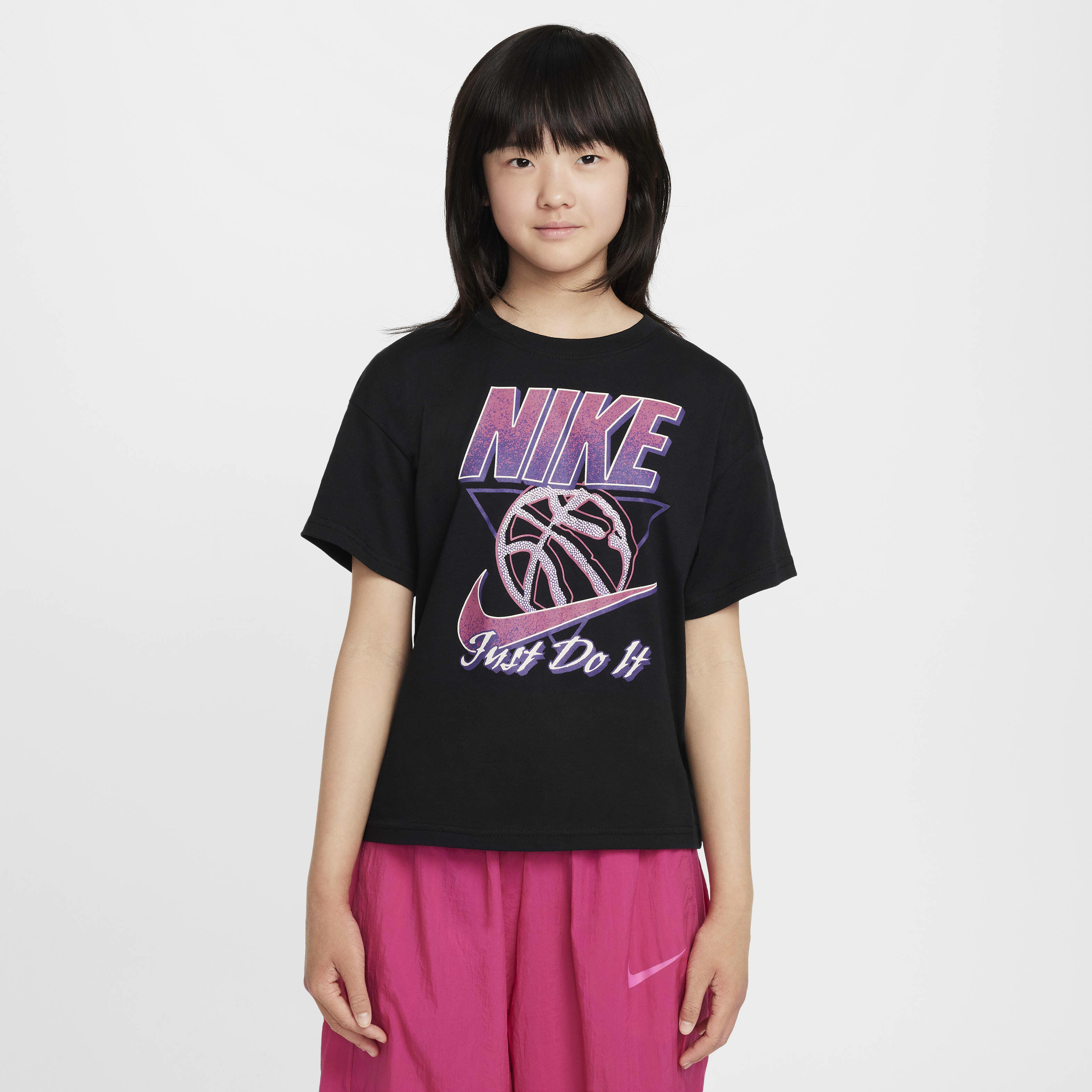 Girls purple nike shirt discount