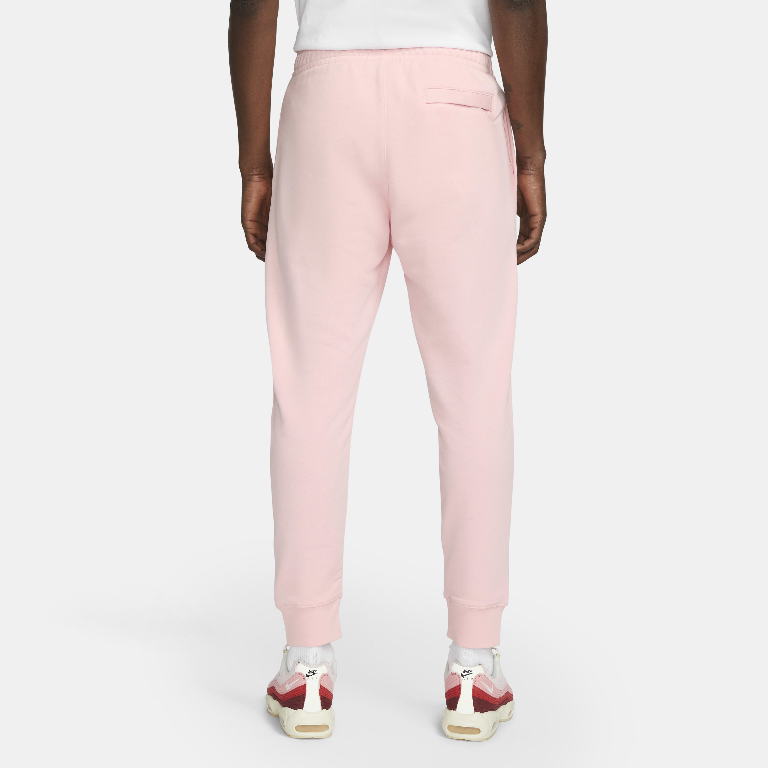 Buy Nike Sportswear Club Men s Joggers Pink Bloom Pink Bloom White Nike Kuwait Official