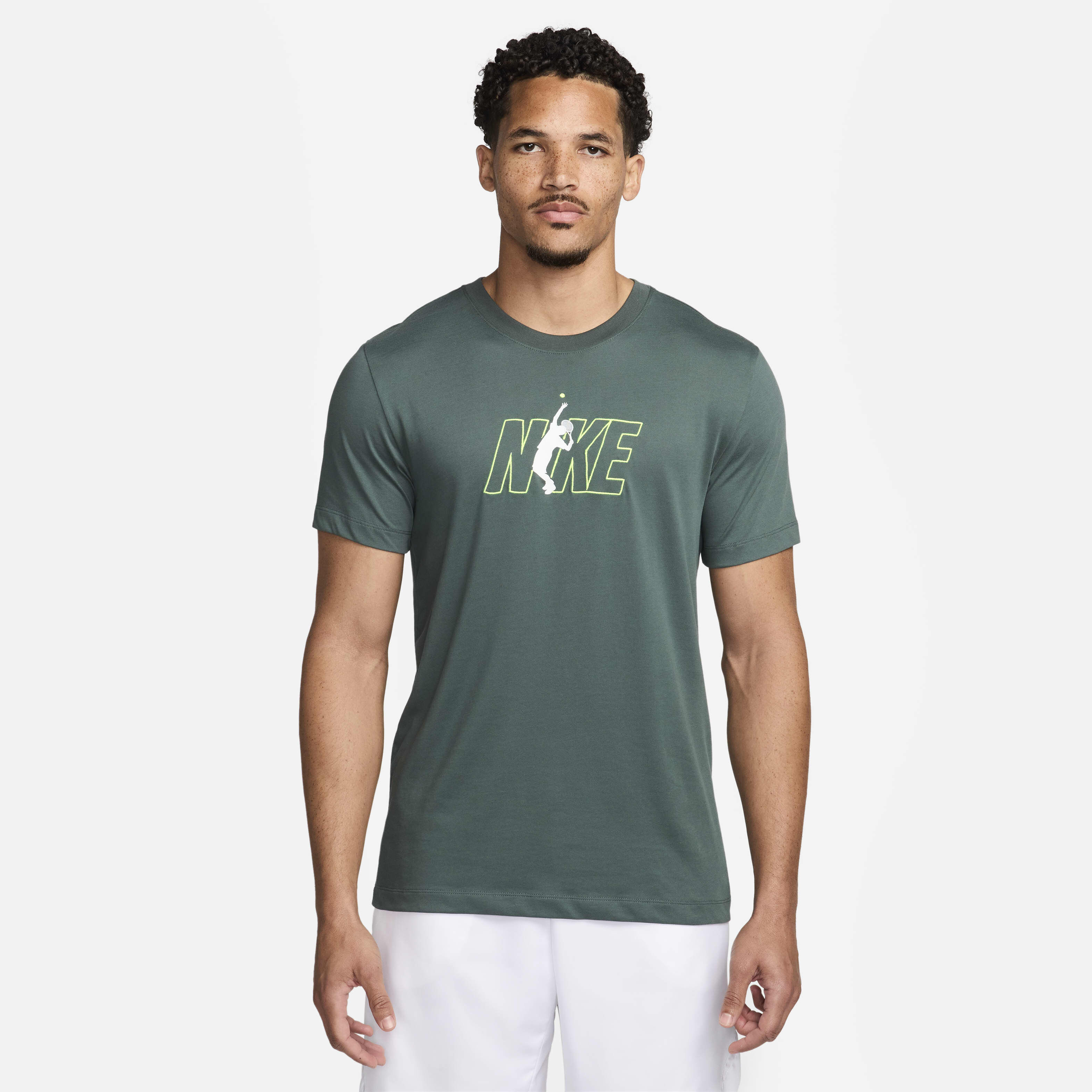 green nike retro t shirt