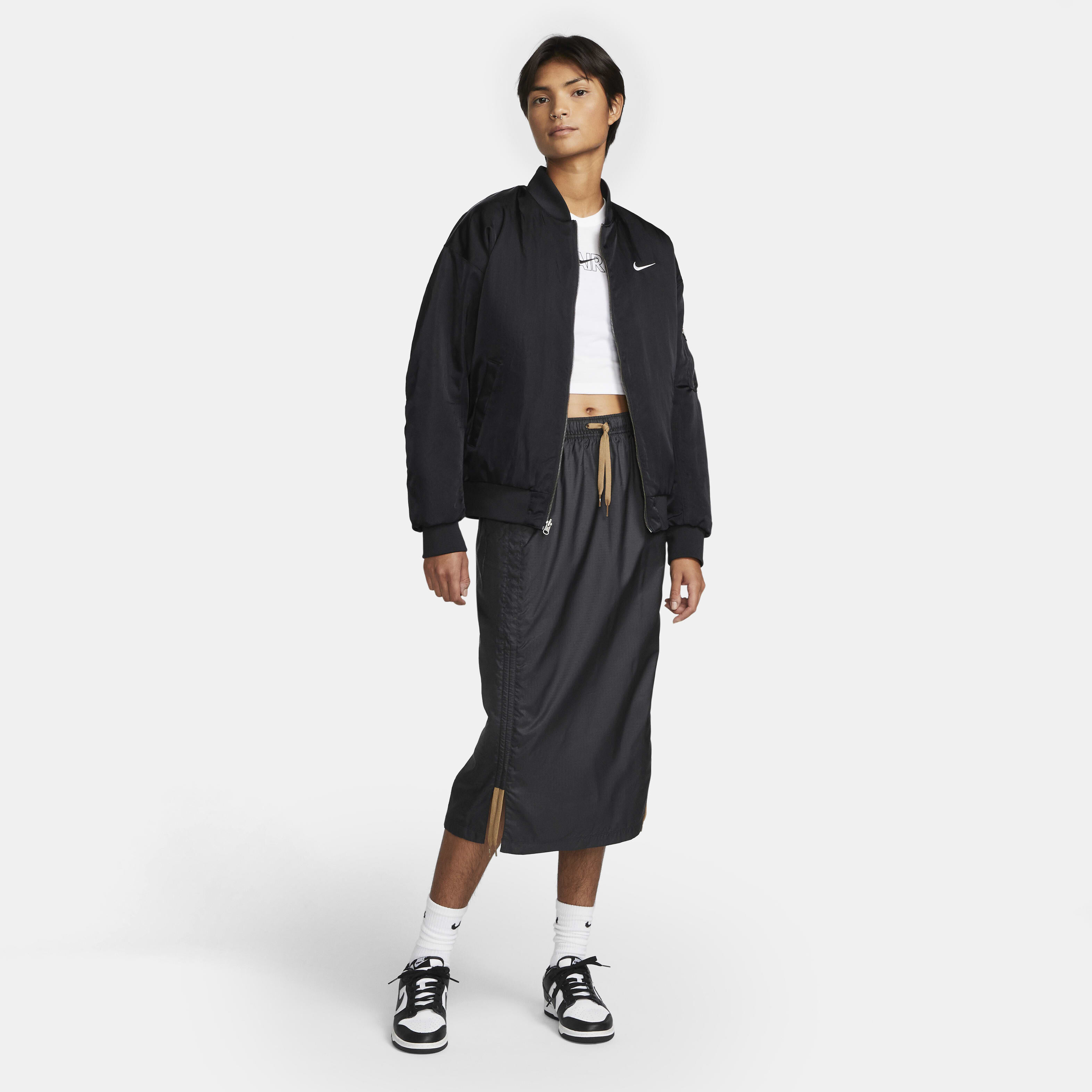 Nike bomber womens top