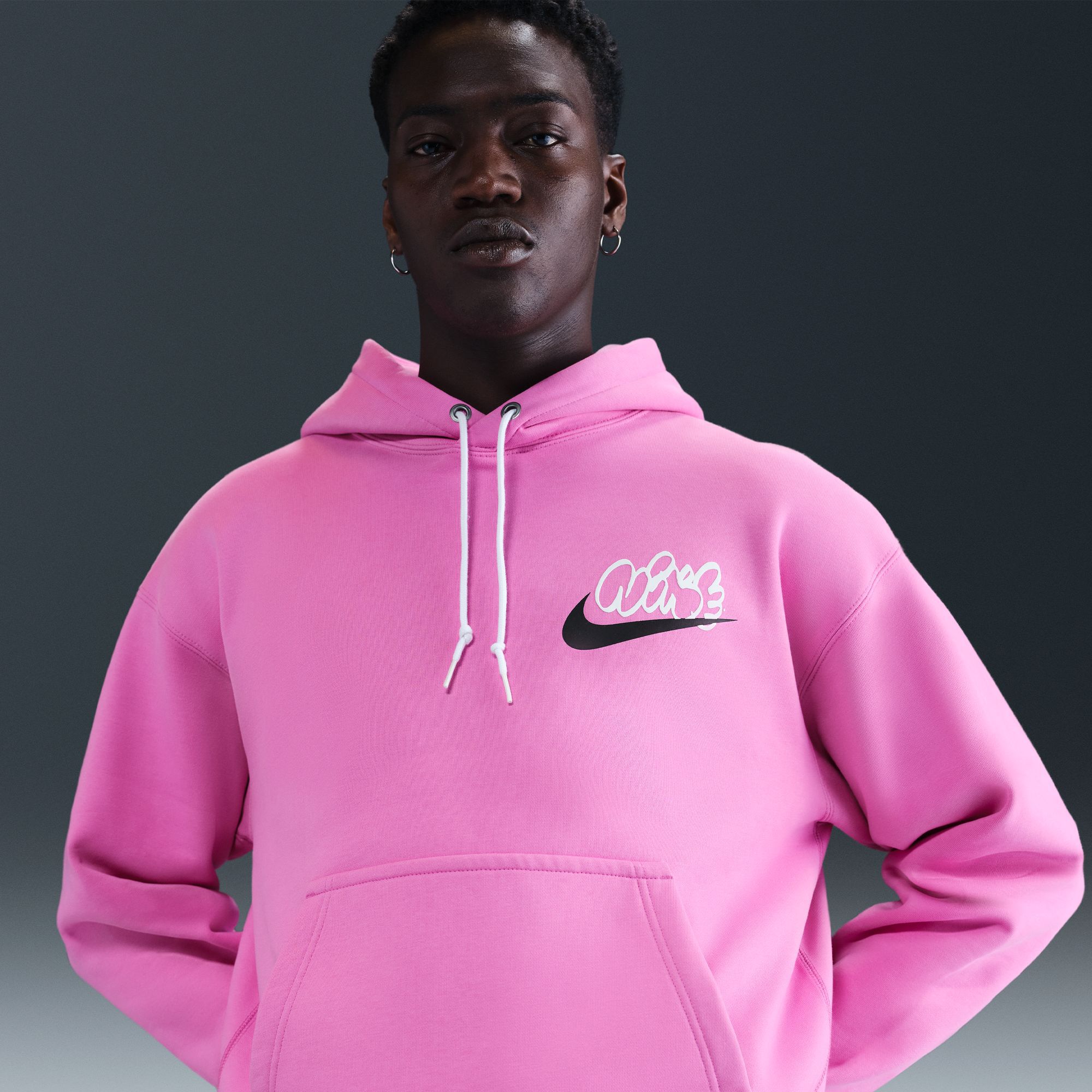 【NIKE】◆SOLO SWOOSH FLEECE HOODIE◆パーカー★UNISEX★ Nike NRG Solo Swoosh Fleece Hoodie Black Men's (as1, alpha