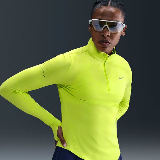 Women's Long Sleeves Shirts-Nike, Nike Swift, Women's Dri-FIT UV 1/4-Zip Running Top