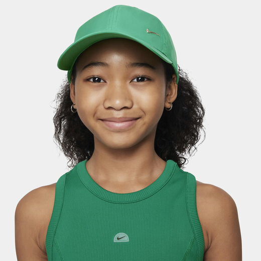 Accessories & Equipment-Nike, Nike Dri-FIT Club, Kids' Unstructured Metal Swoosh Cap
