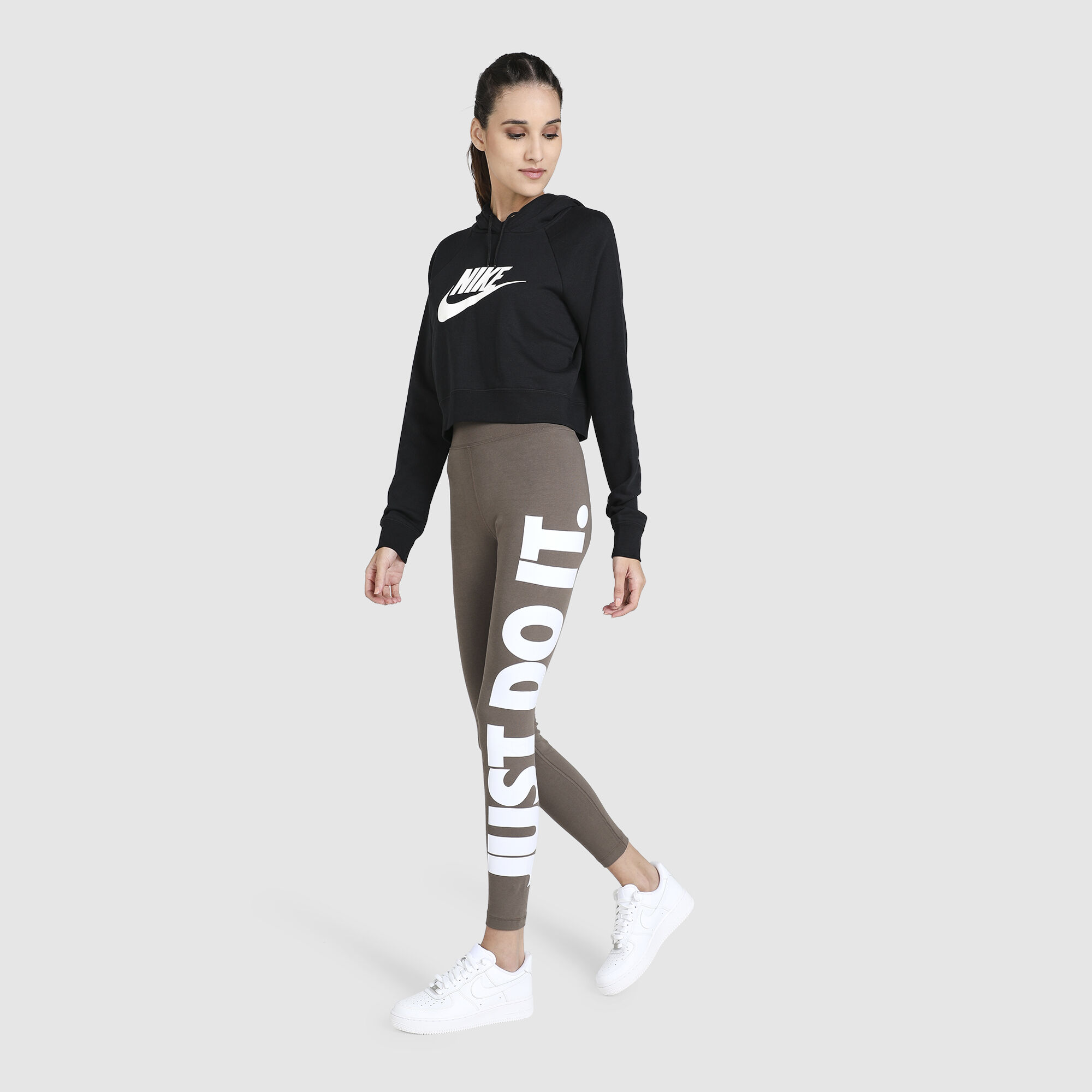Nike just do it grey leggings sales