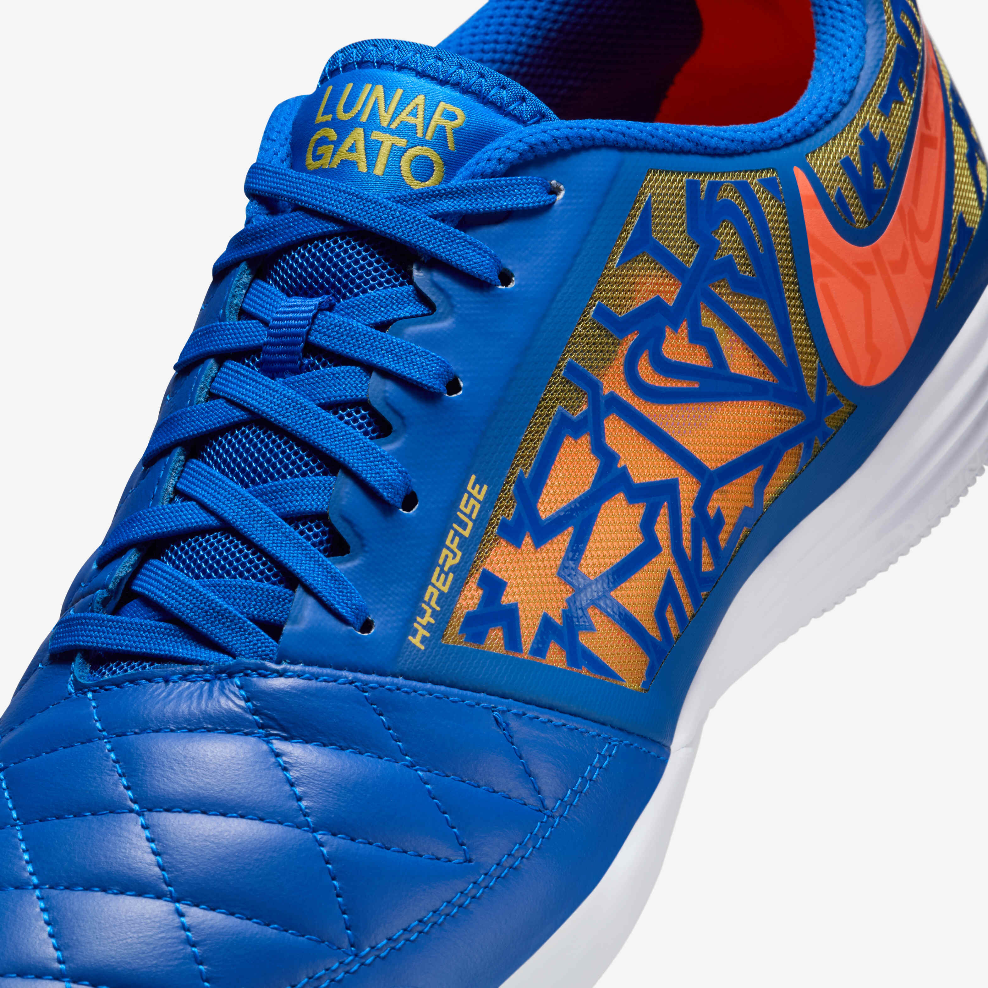 Nike Lunar Gato フットサルシューズ 青/オレンジ Buy Nike Lunar Gato 2 IC Low-Top Football Shoes - Racer Blue/Hyper