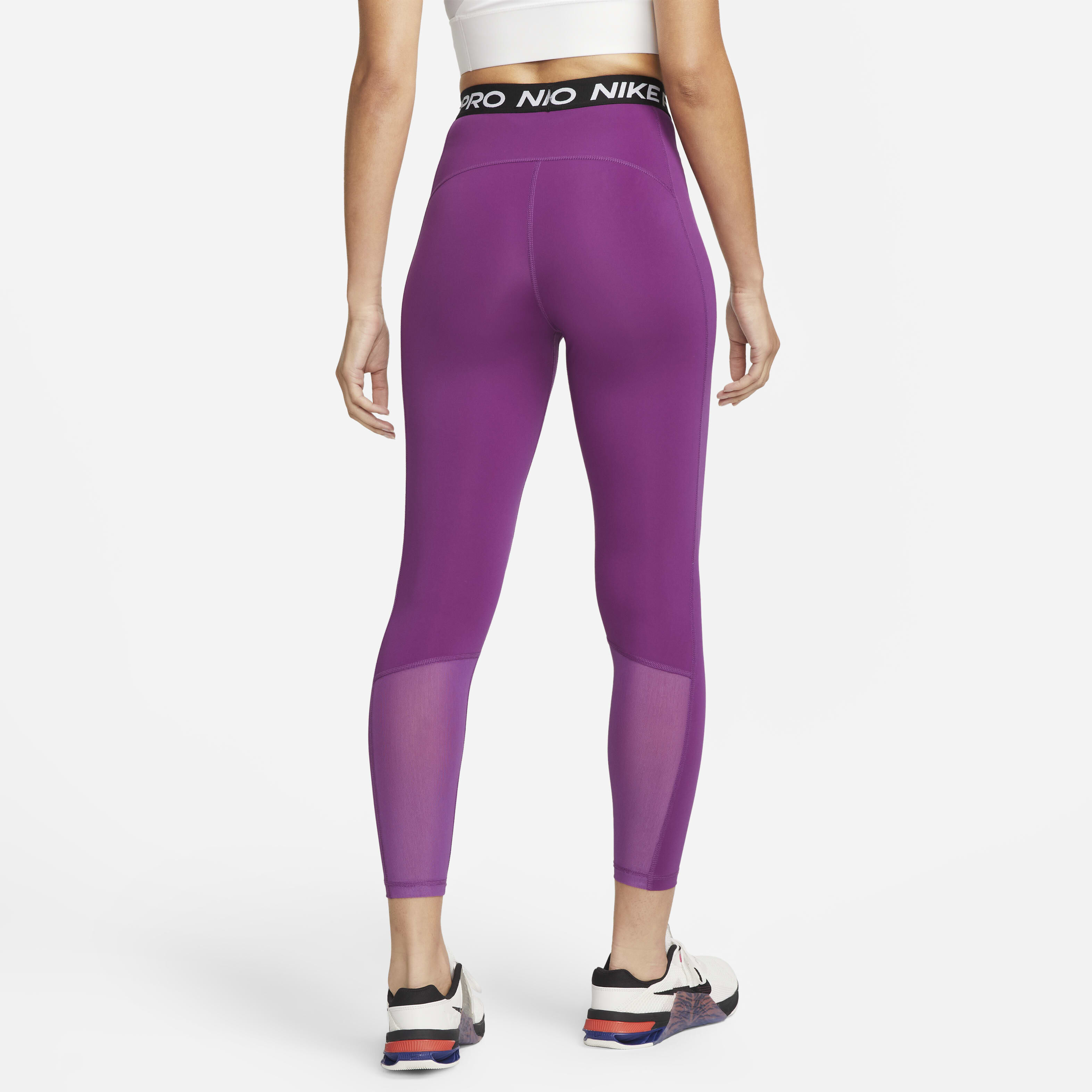 Buy Nike Pro 365 Women s High Waisted 7 8 Mesh Panel Leggings Nike Kuwait Official