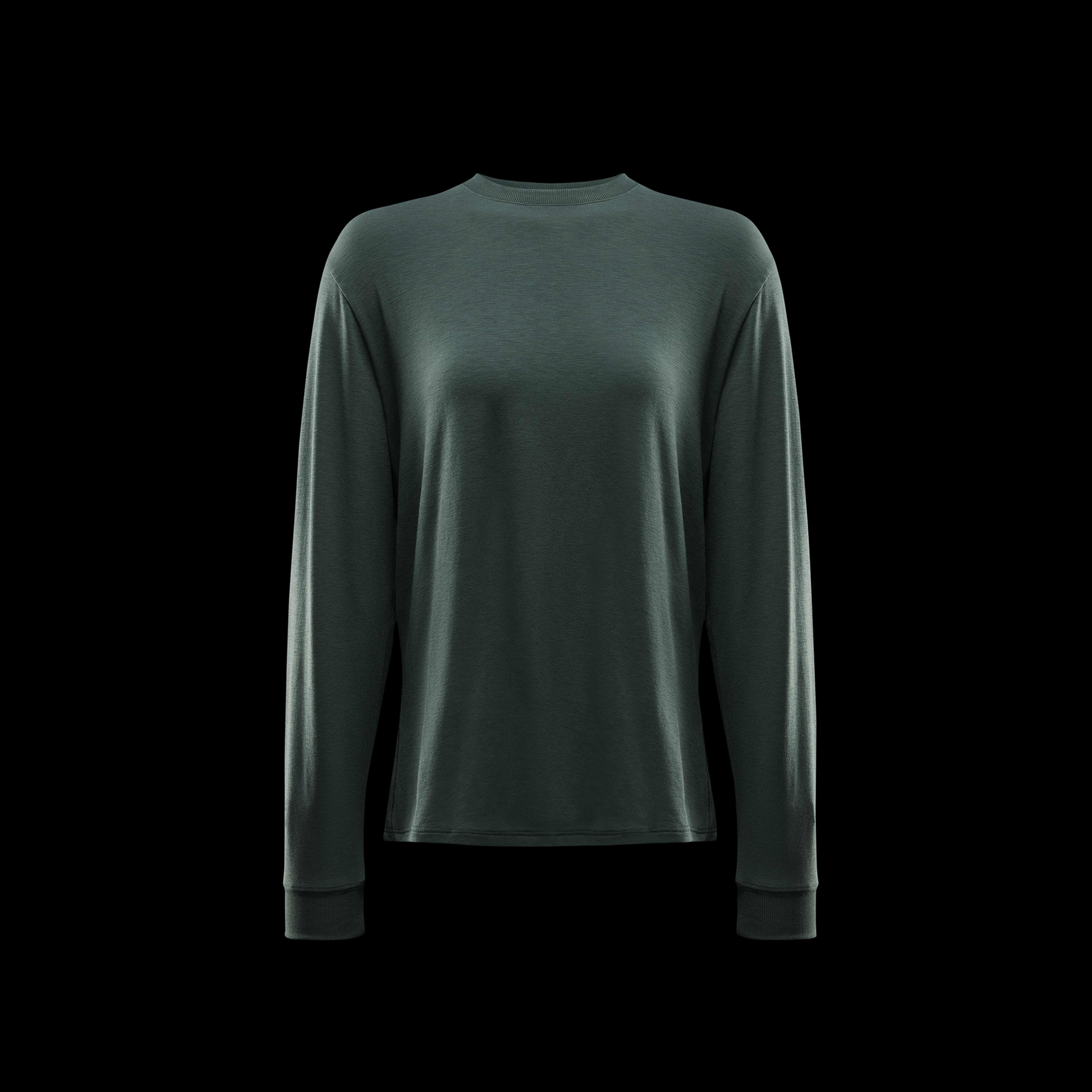 Buy Nike One Relaxed Women s Dri FIT Long Sleeve Top Vintage Green Black Nike Kuwait Official