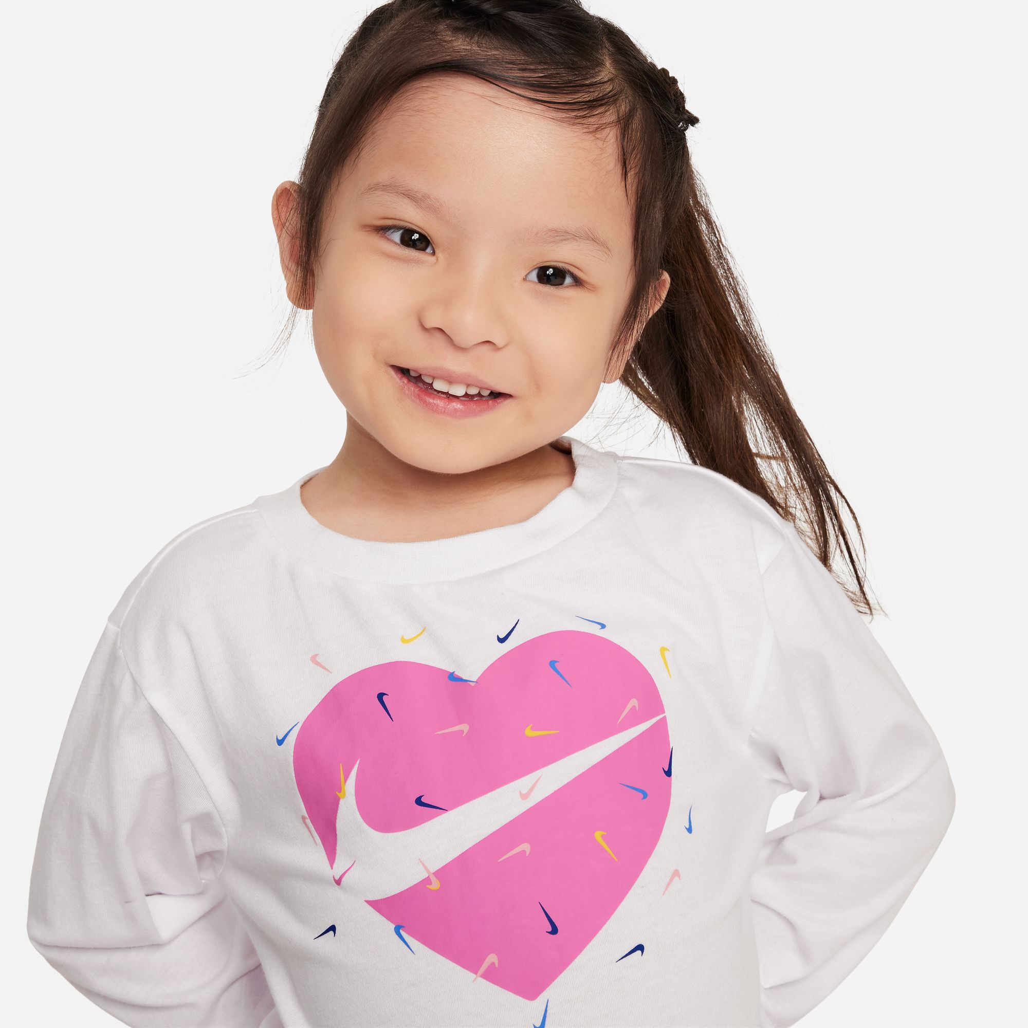 Nike Graphic Tee and Printed Leggings Set image number 2