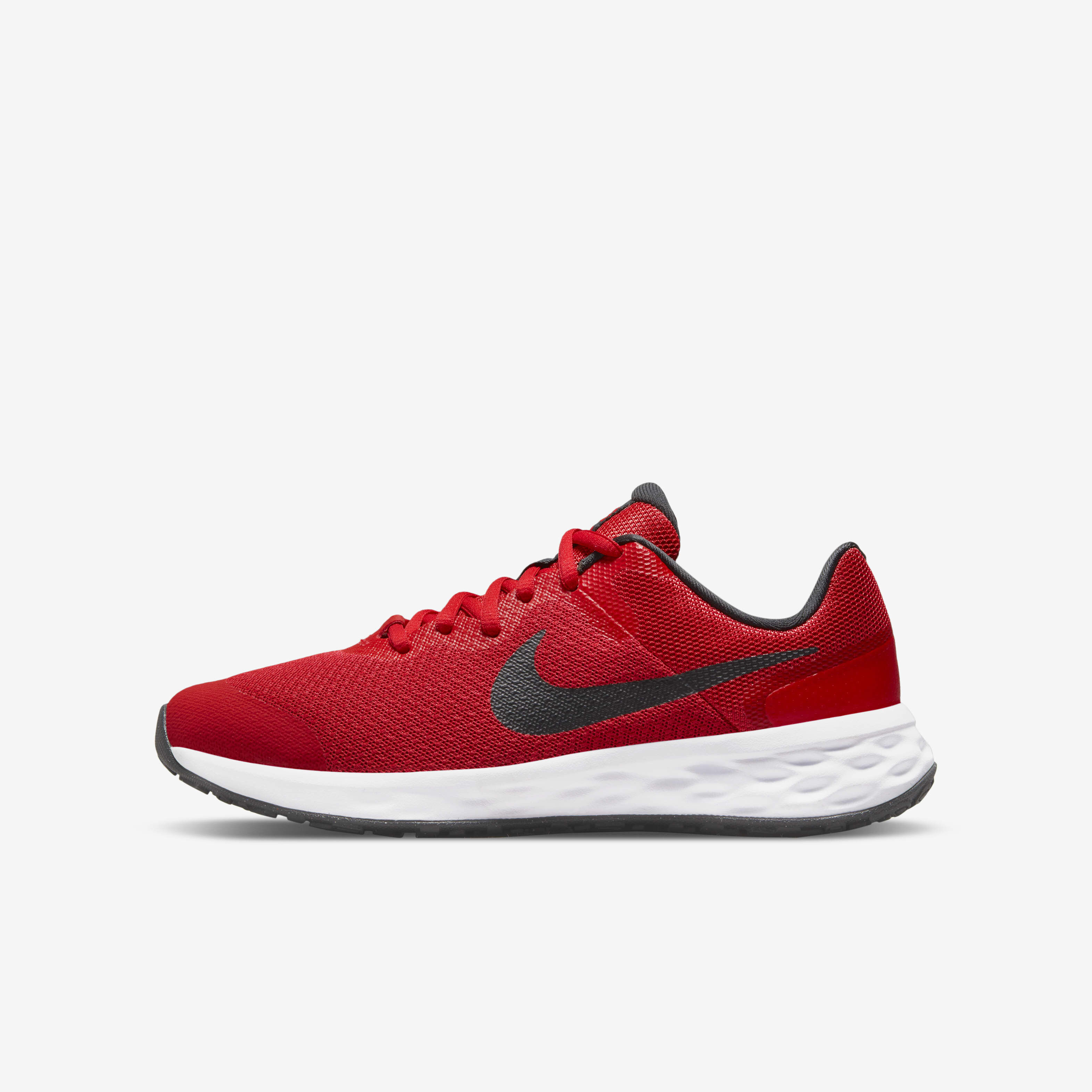 nike revolution black and red