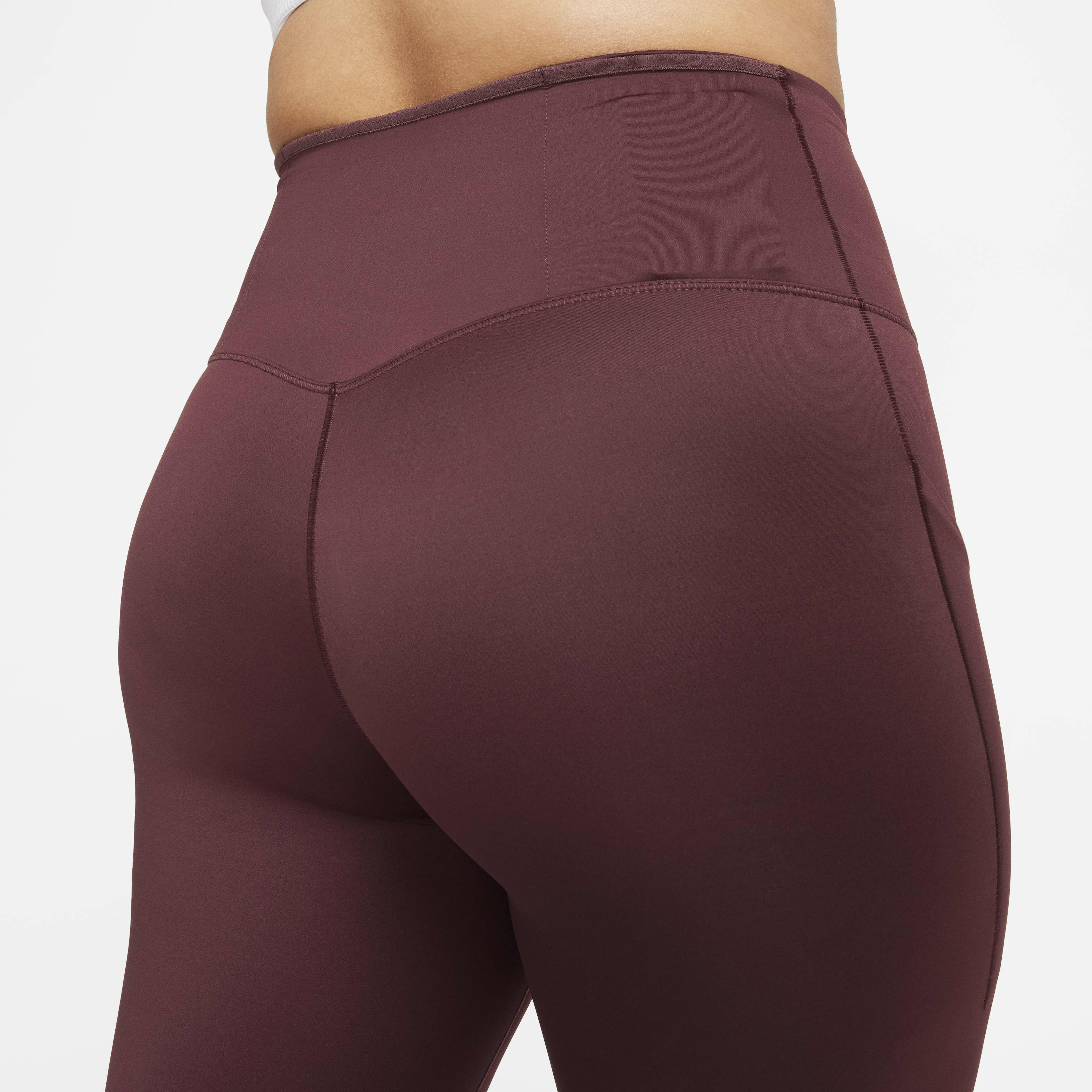 Nike burgundy crush leggings top