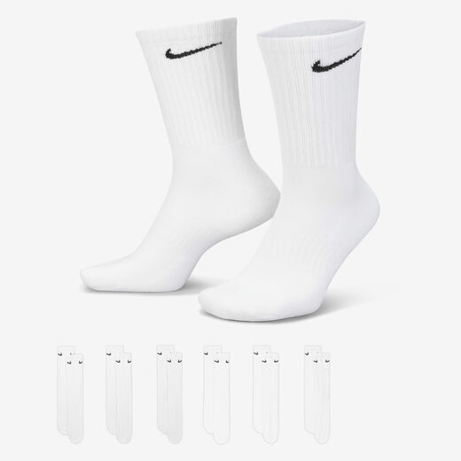Accessories & Equipment-Nike, Nike Everyday Cushioned, Training Crew Socks (6 Pairs)