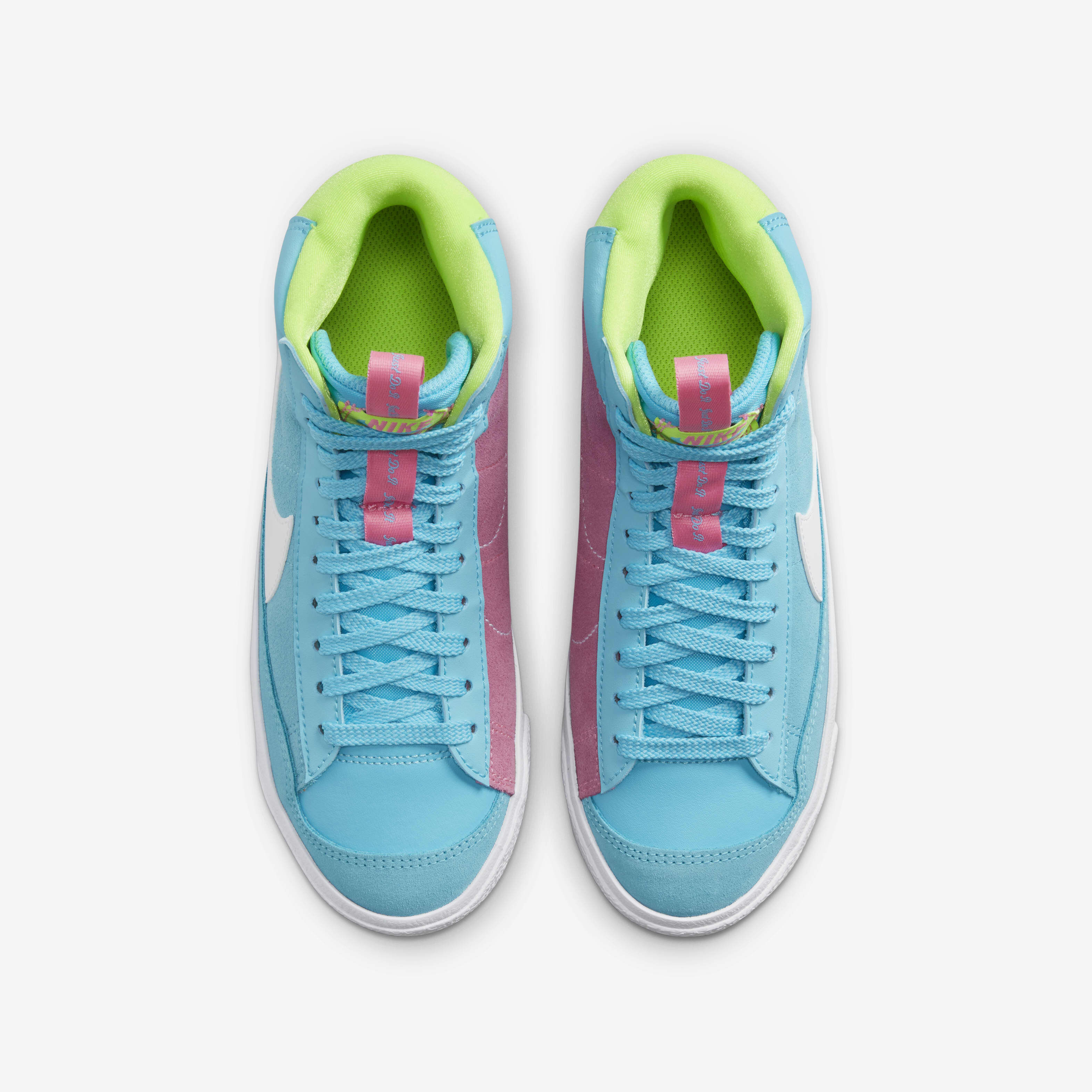 nike blazer pink blue