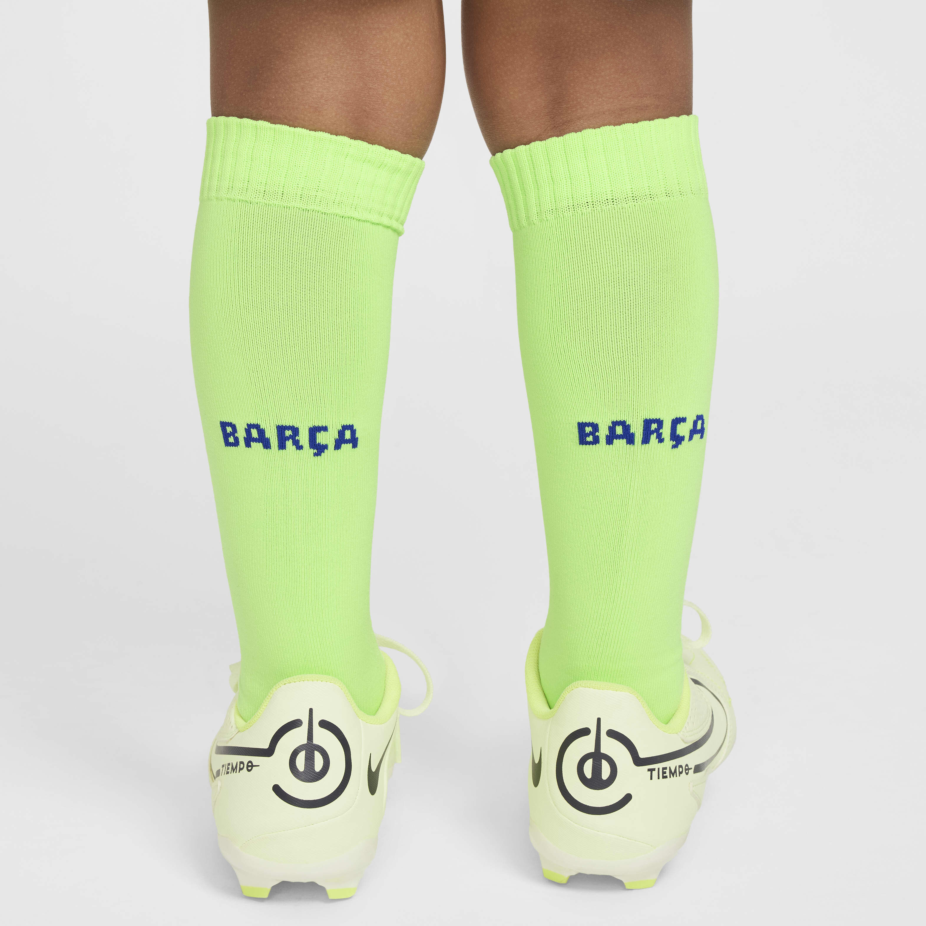 Buy F.C. Barcelona 2024 25 Stadium Third Younger Kids Nike Football Replica Three Piece Kit Barely Volt Barely Volt Lime Blast Old Royal Nike Kuwait Official