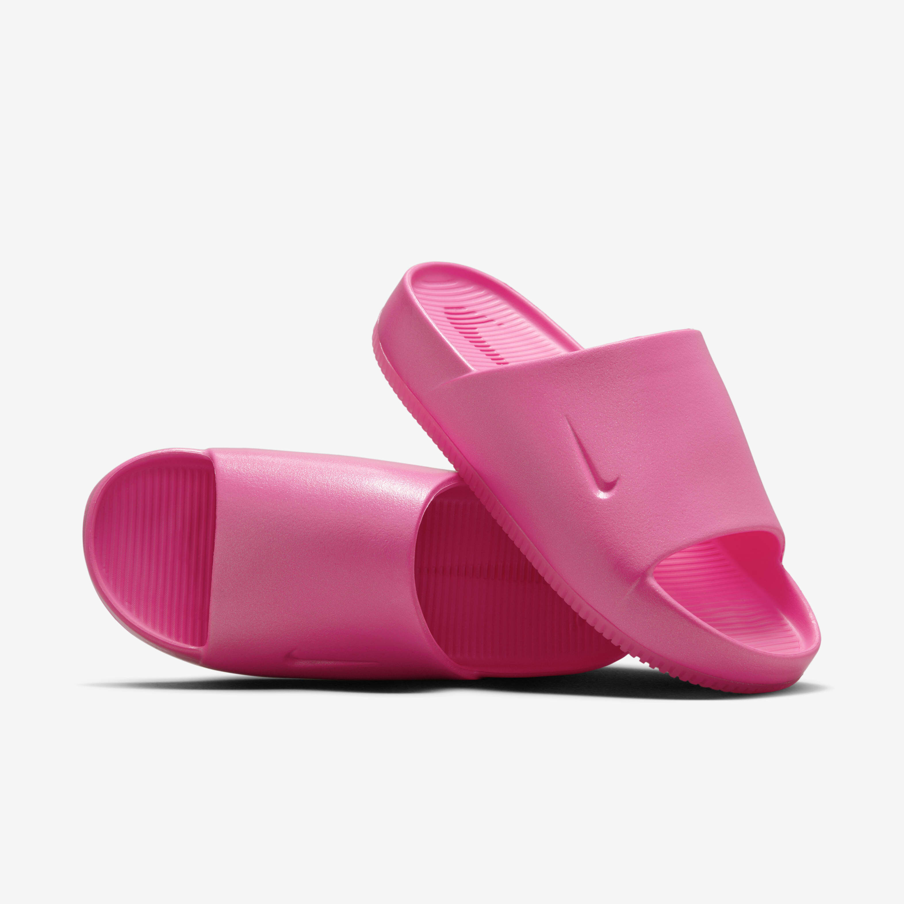 Pink and white nike slides clearance