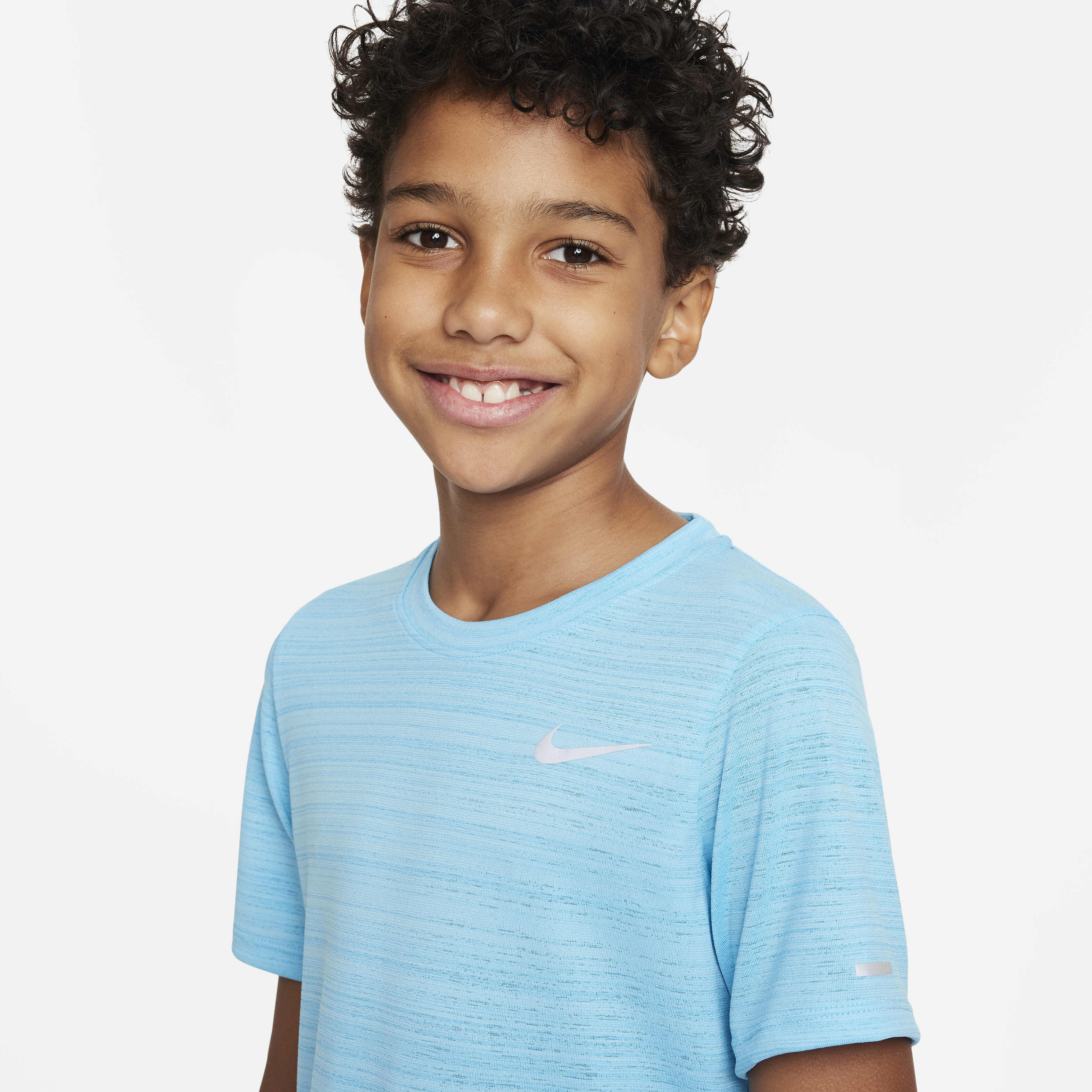 Buy Nike Dri FIT Miler Older Kids Boys Training Top Baltic Blue Nike Kuwait Official